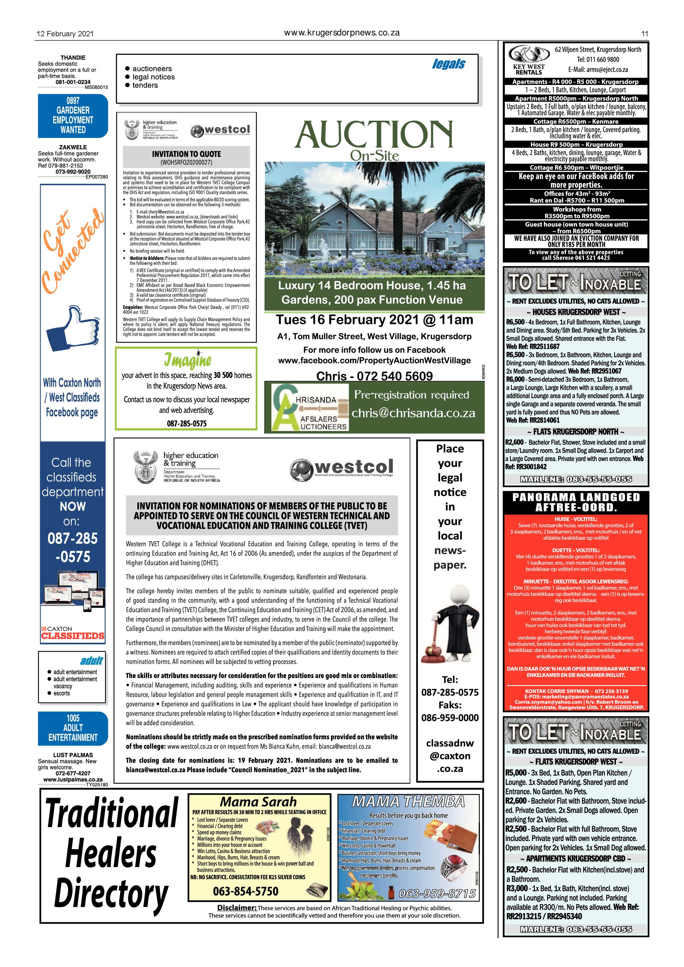 Krugersdorp News 12 February 2021 page 11