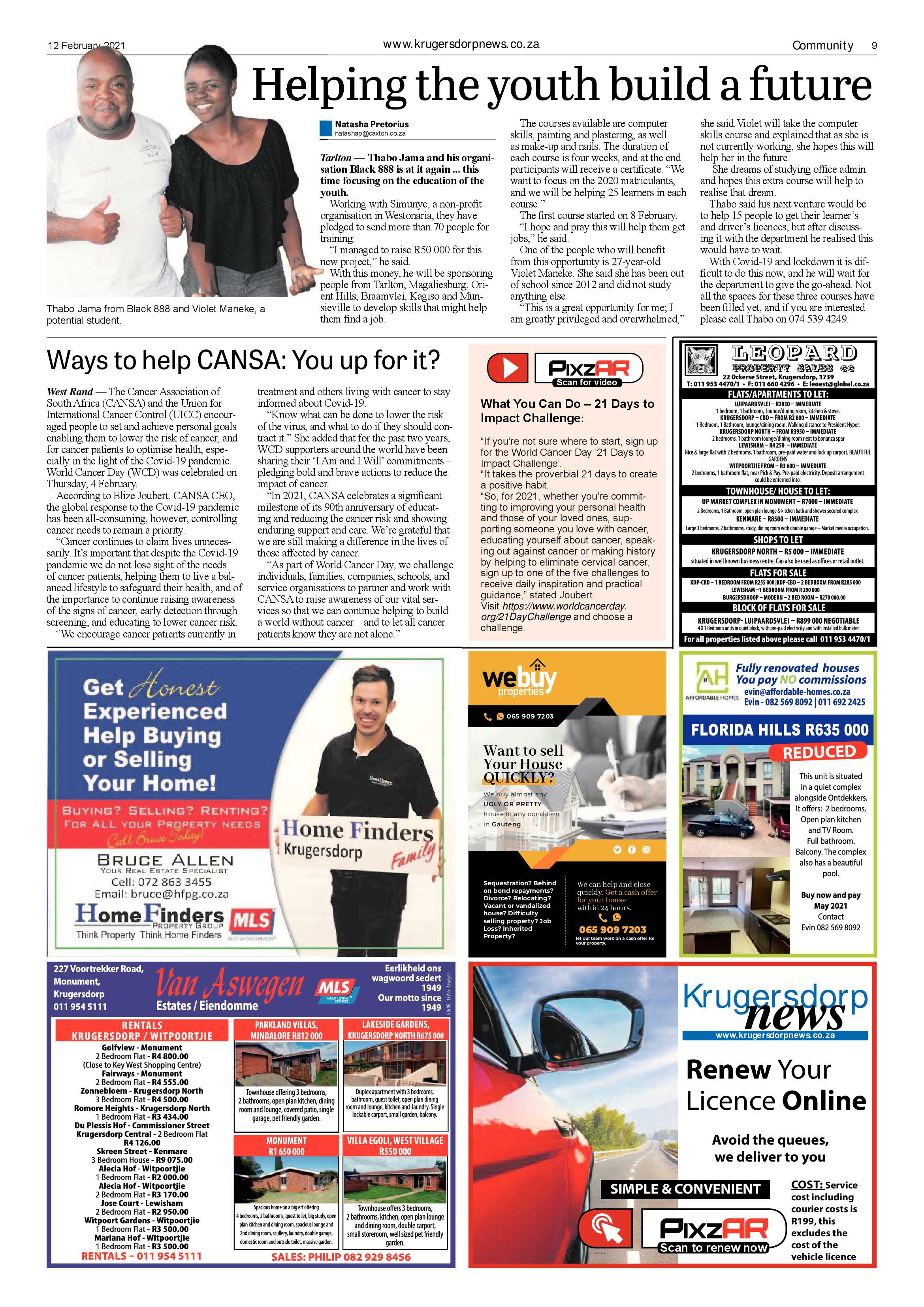 Krugersdorp News 12 February 2021 page 9