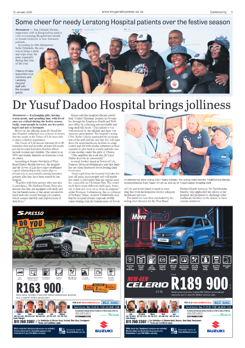 Krugersdorp News 12 January 2024 page 5