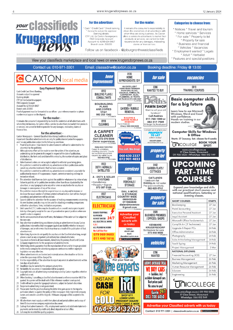 Krugersdorp News 12 January 2024 page 6