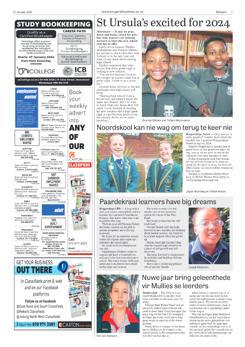 Krugersdorp News 12 January 2024 page 7
