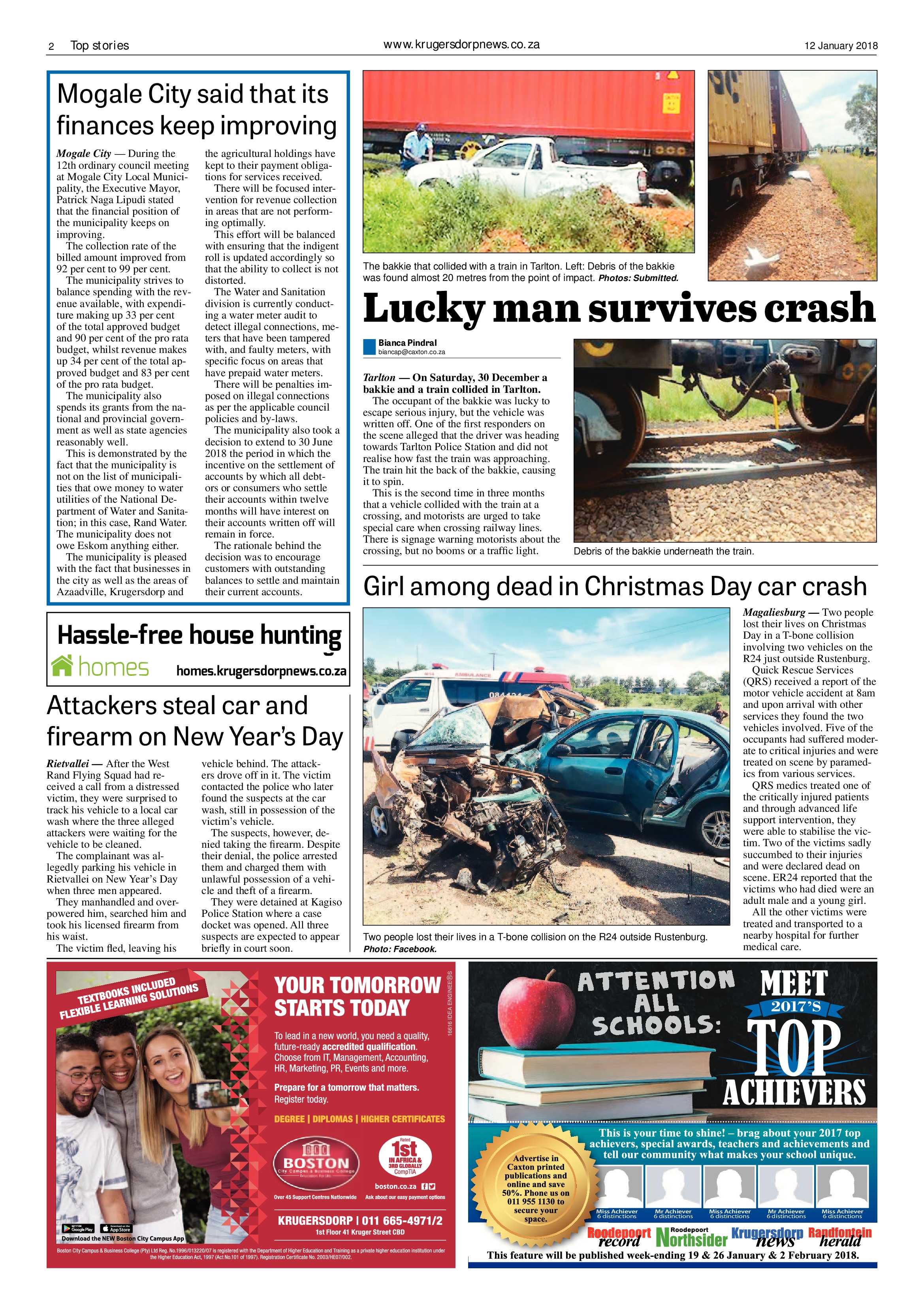 Krugersdorp News 12 January 2018 page 2