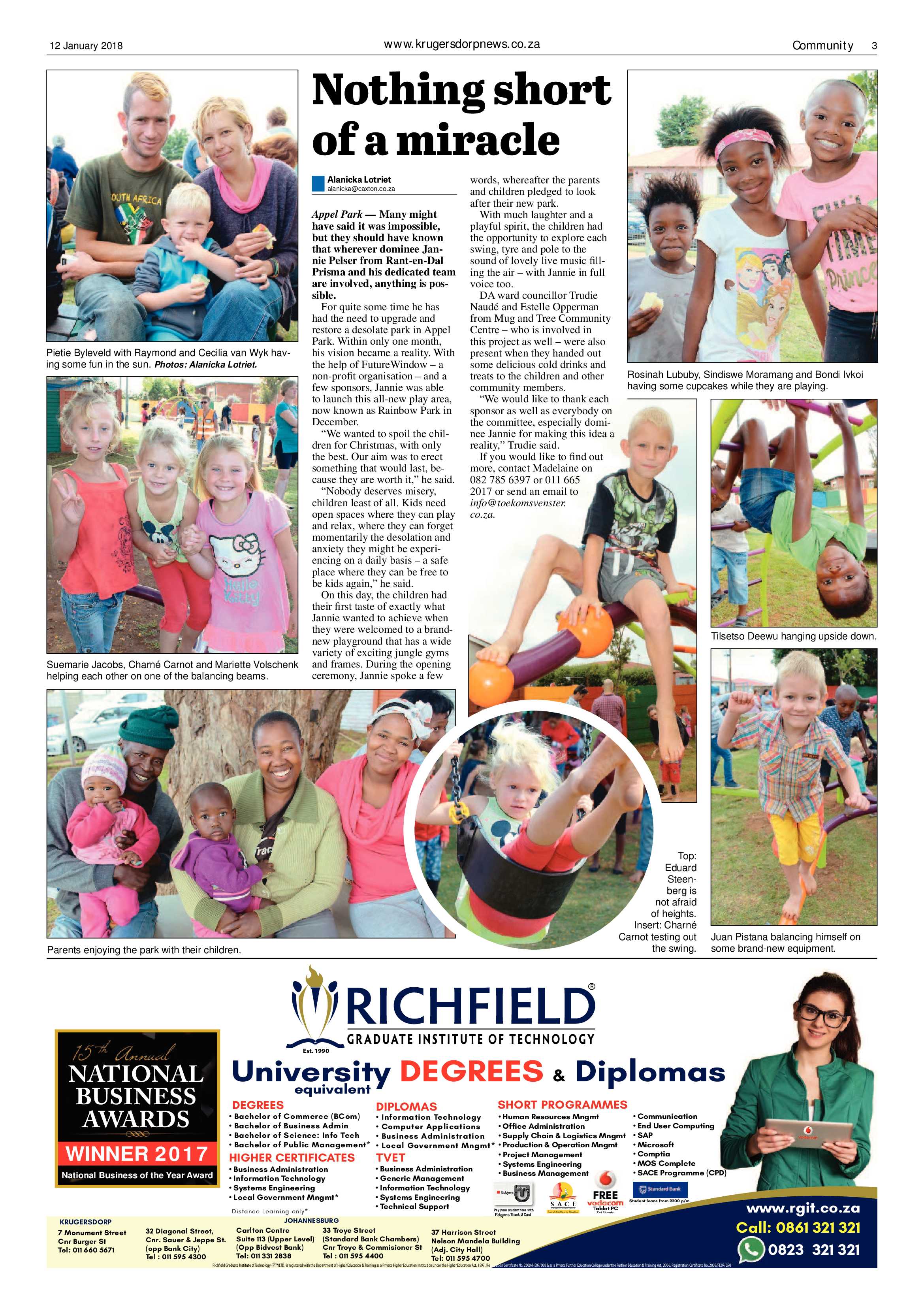 Krugersdorp News 12 January 2018 page 3