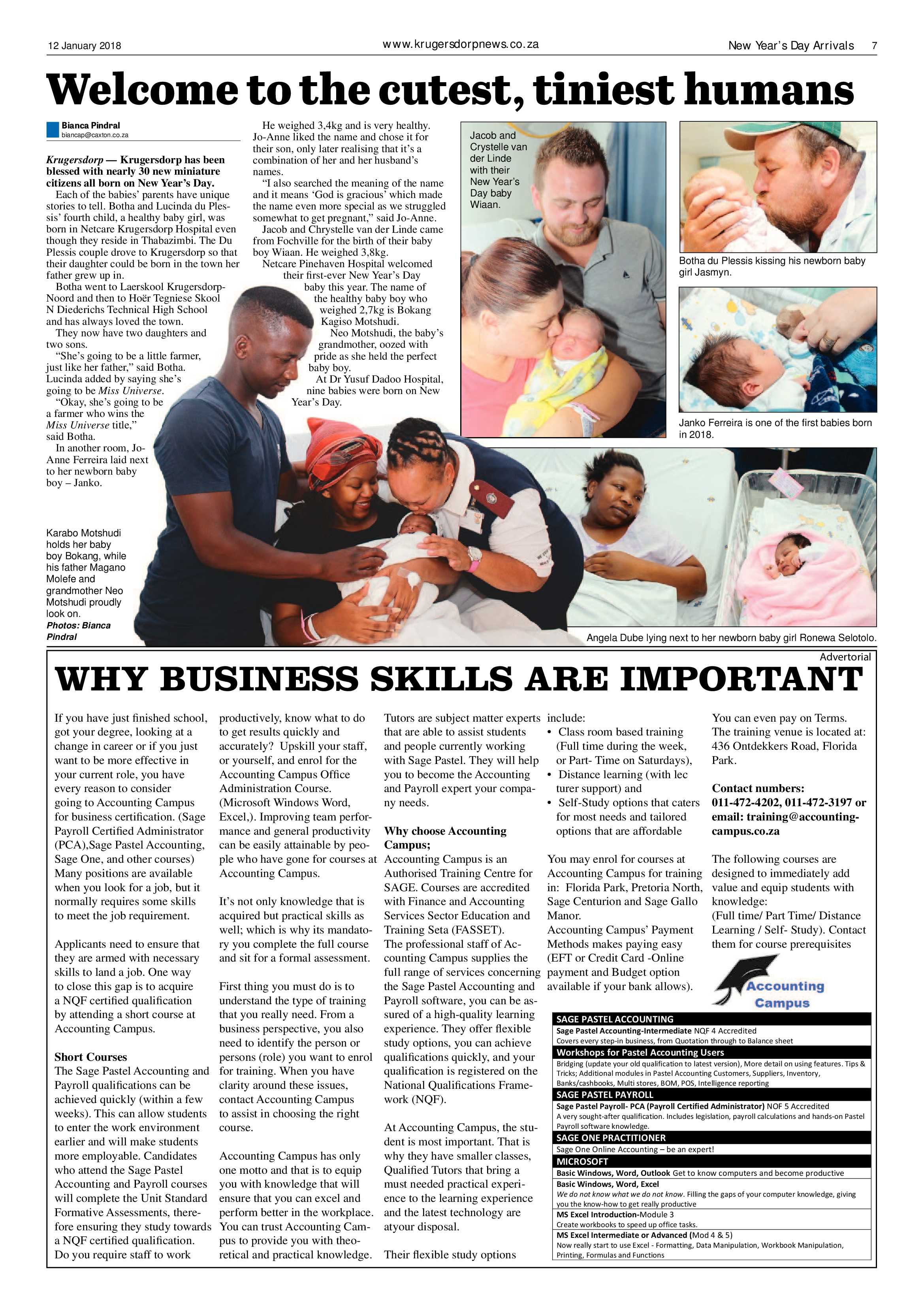 Krugersdorp News 12 January 2018 page 7