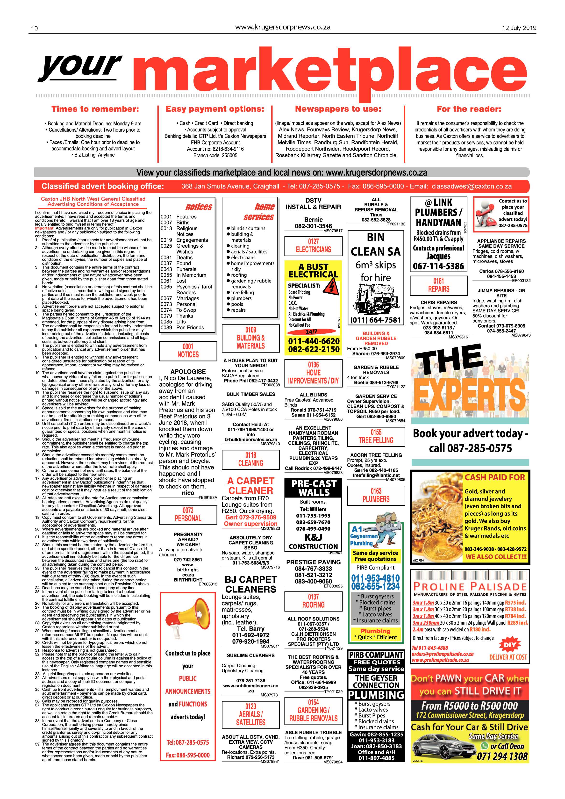 Krugersdorp News 12 July 2019 page 10