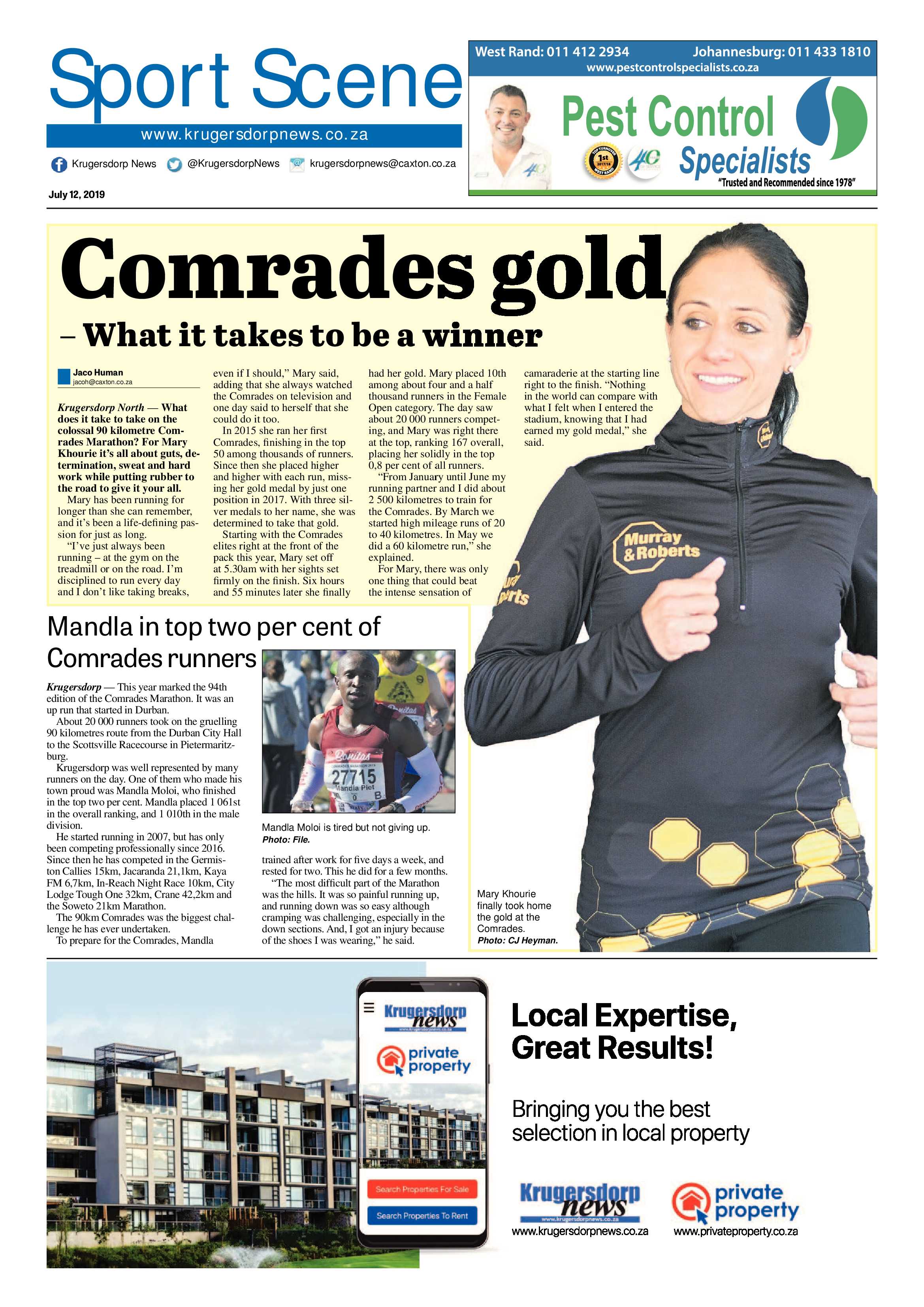 Krugersdorp News 12 July 2019 page 16
