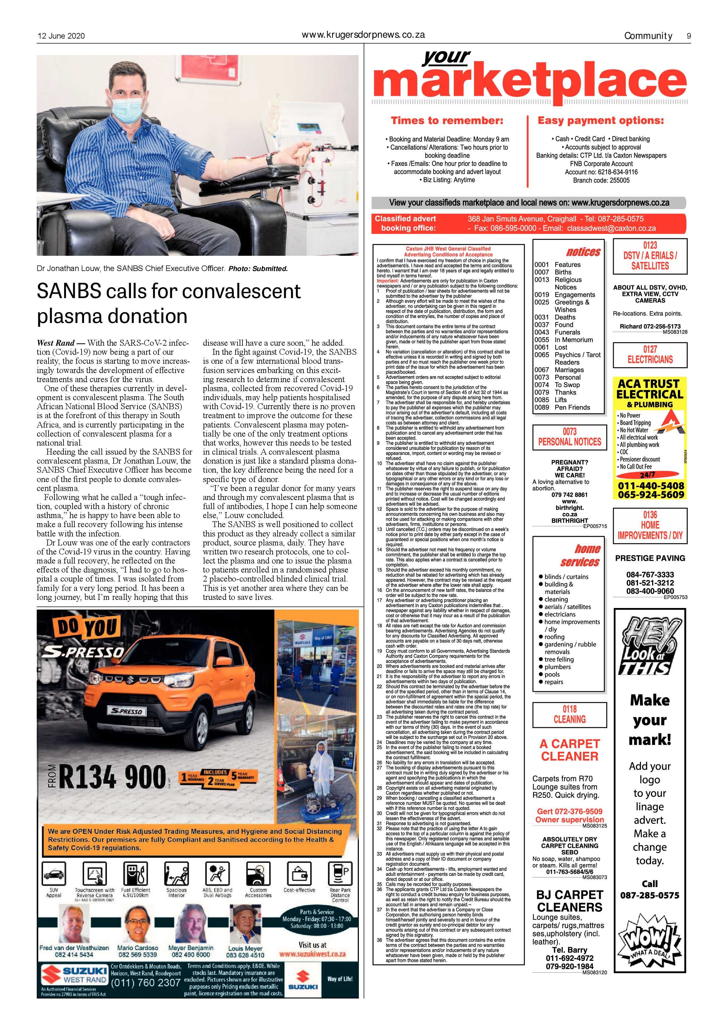 Krugersdorp News 12 June 2020 page 9