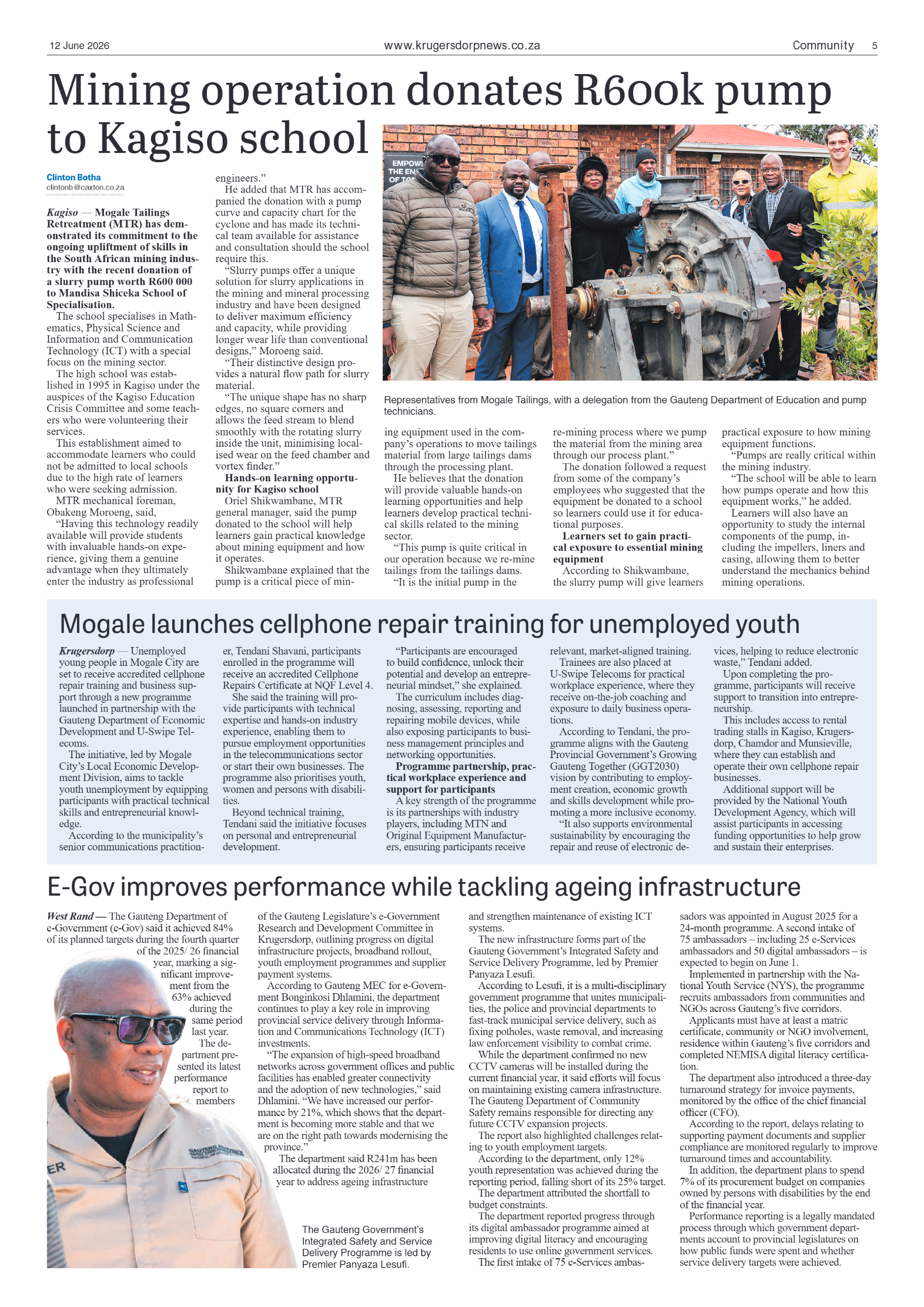 Krugersdorp News 12 June 2026 page 7