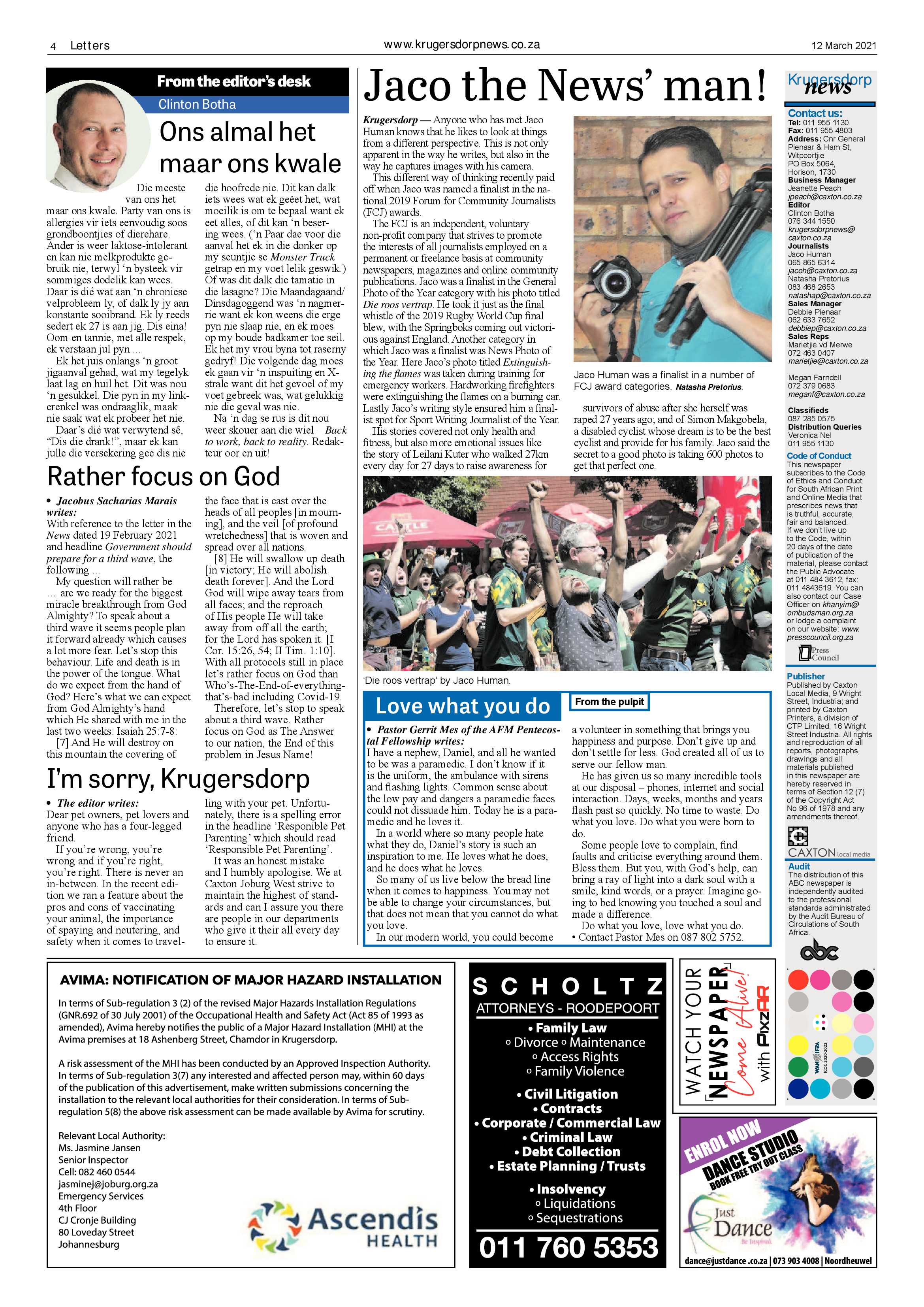 Krugersdorp News 12 March 2021 page 4