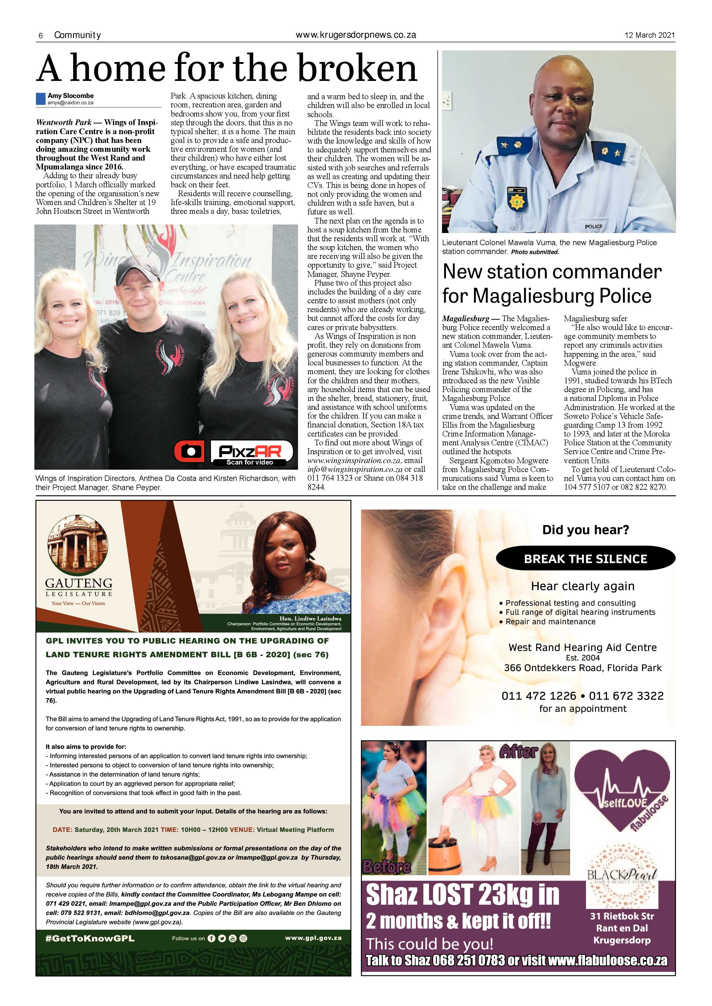 Krugersdorp News 12 March 2021 page 6