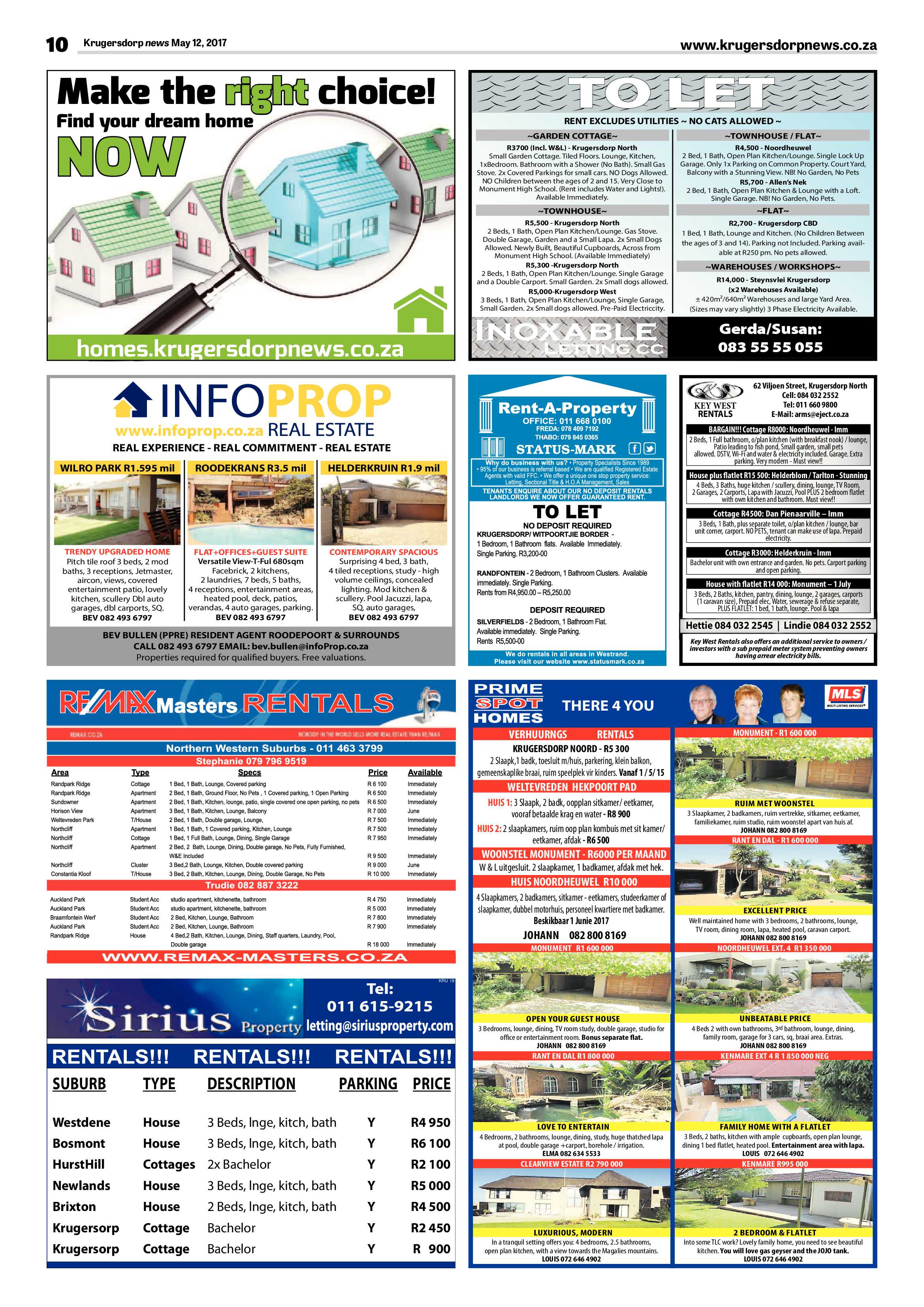 Krugersdorp News 12 May 2017 page 10