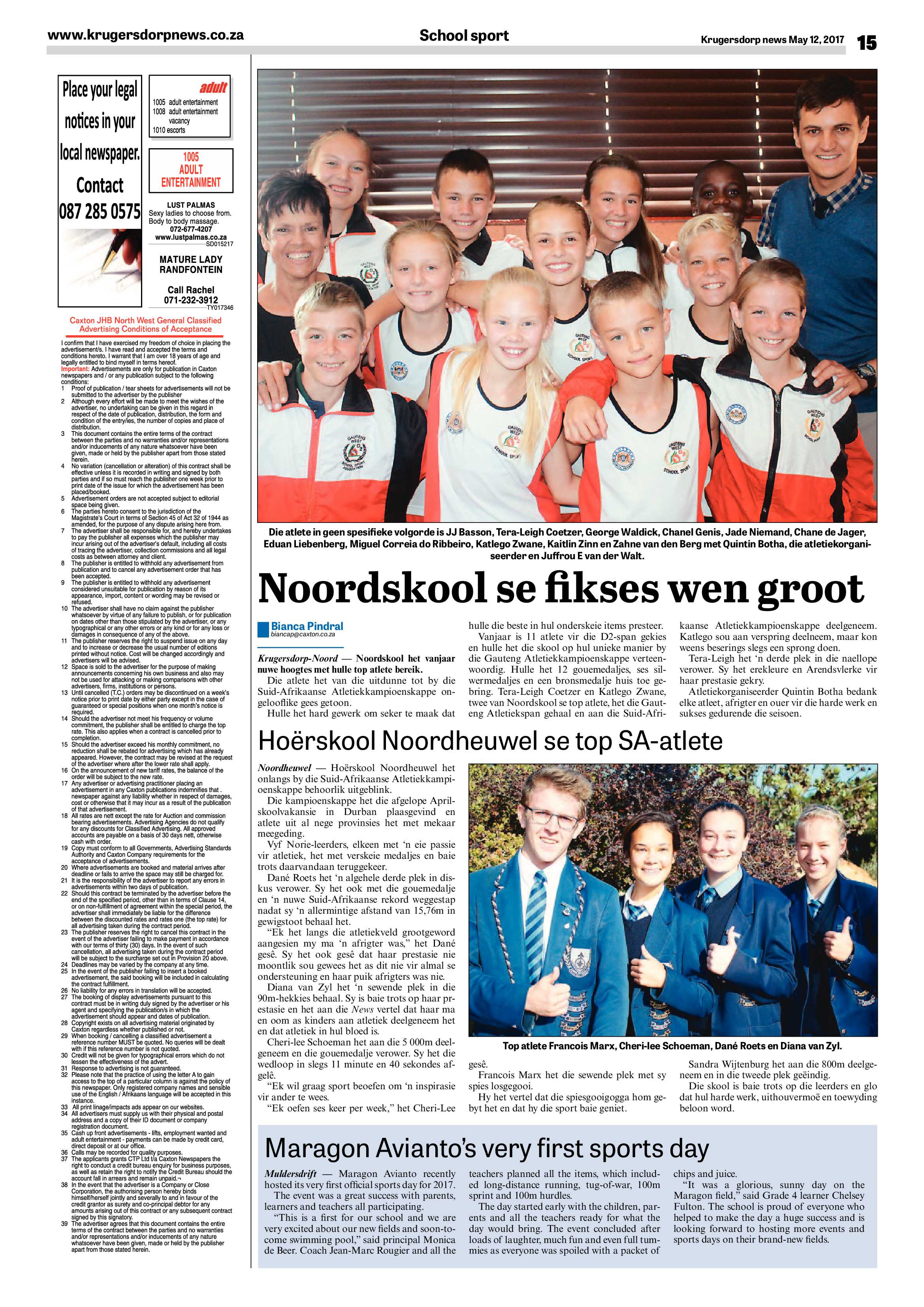 Krugersdorp News 12 May 2017 page 15
