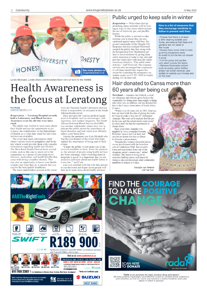 Krugersdorp News 12 May 2023 page 2
