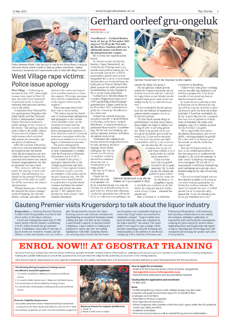 Krugersdorp News 12 May 2023 page 3