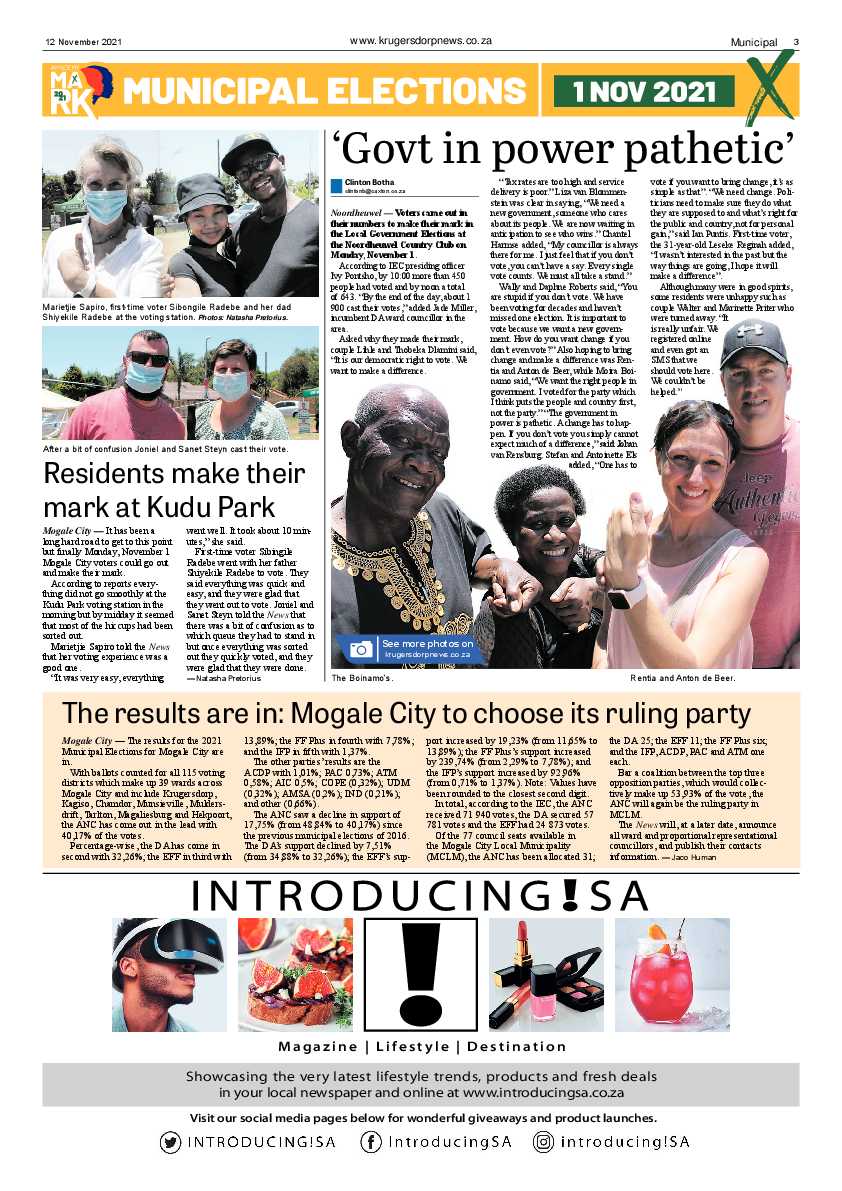 Krugersdorp News 12 November 2021 page 3
