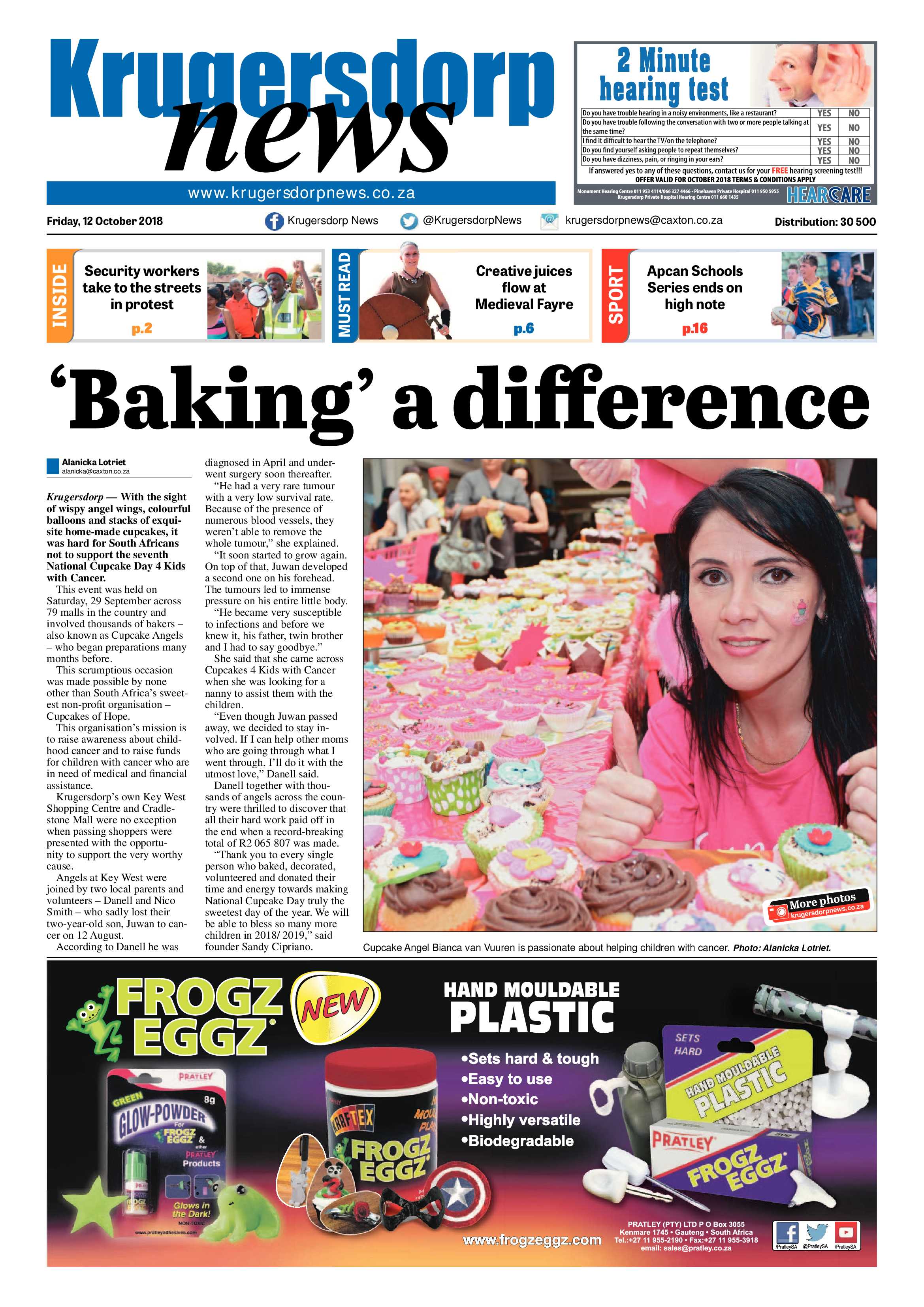 Krugersdorp News 12 October 2018 page 1