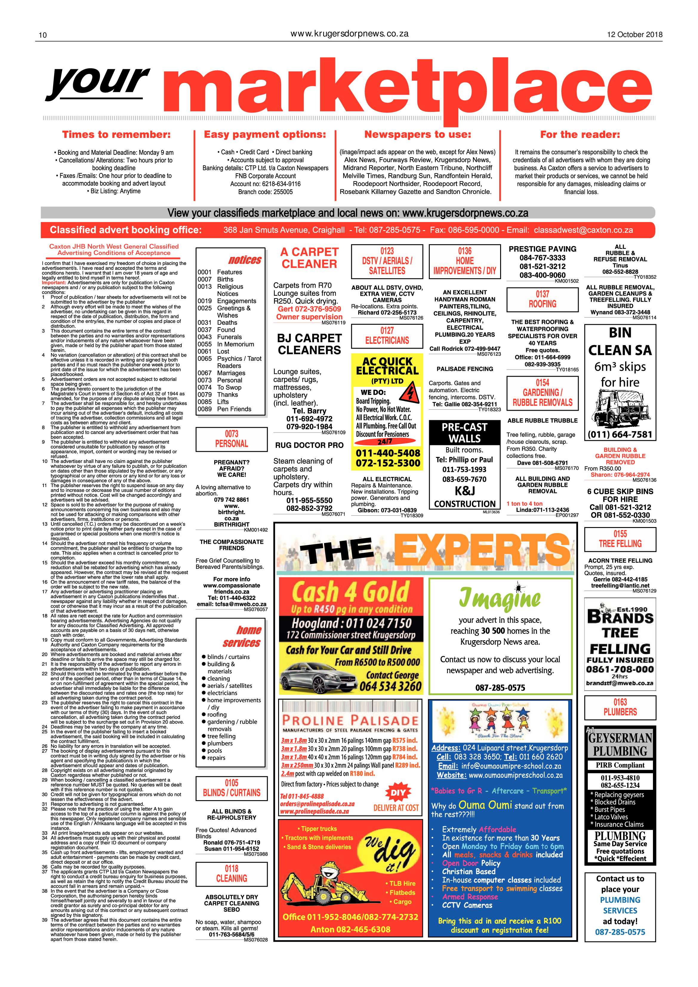 Krugersdorp News 12 October 2018 page 10