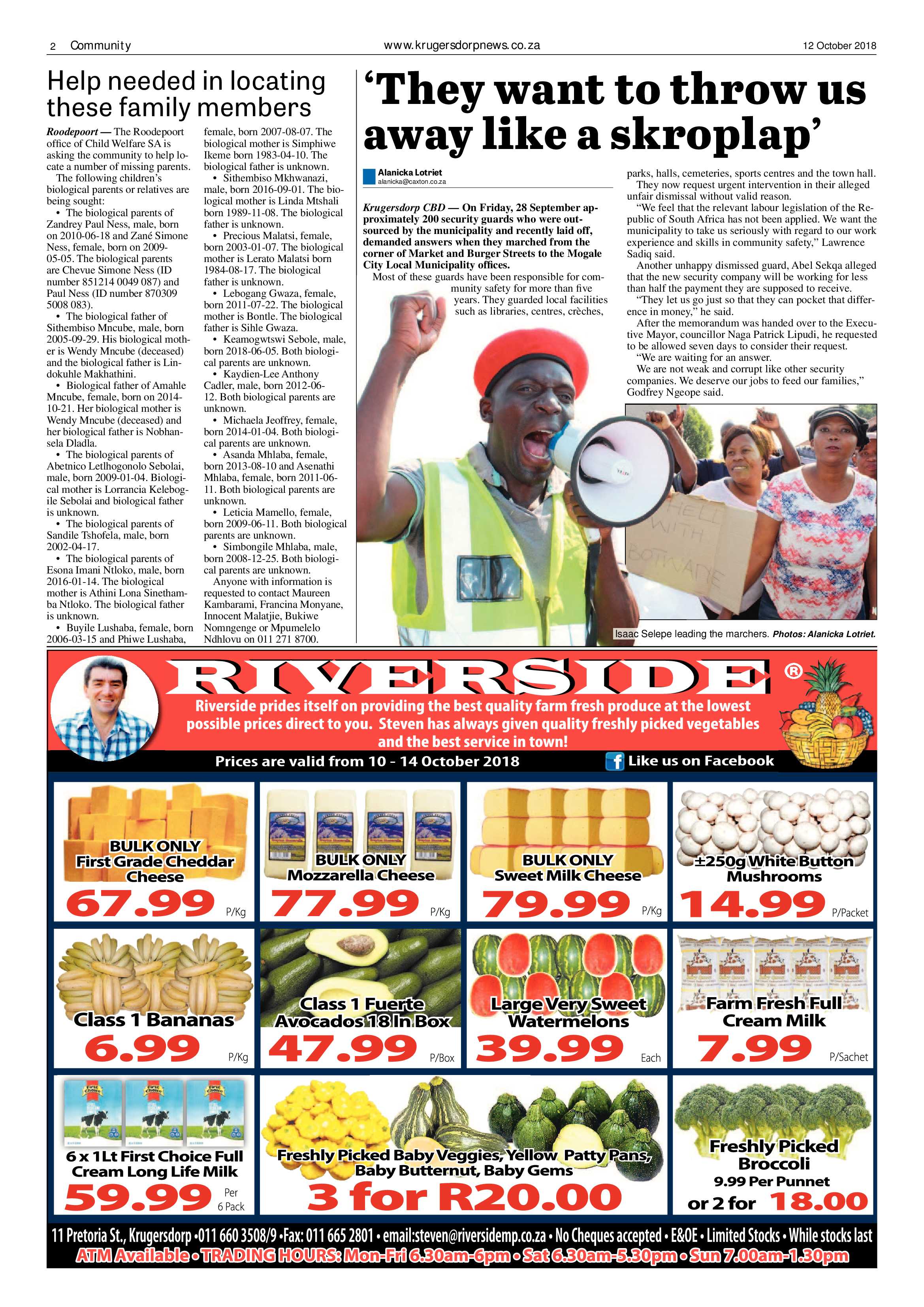 Krugersdorp News 12 October 2018 page 2