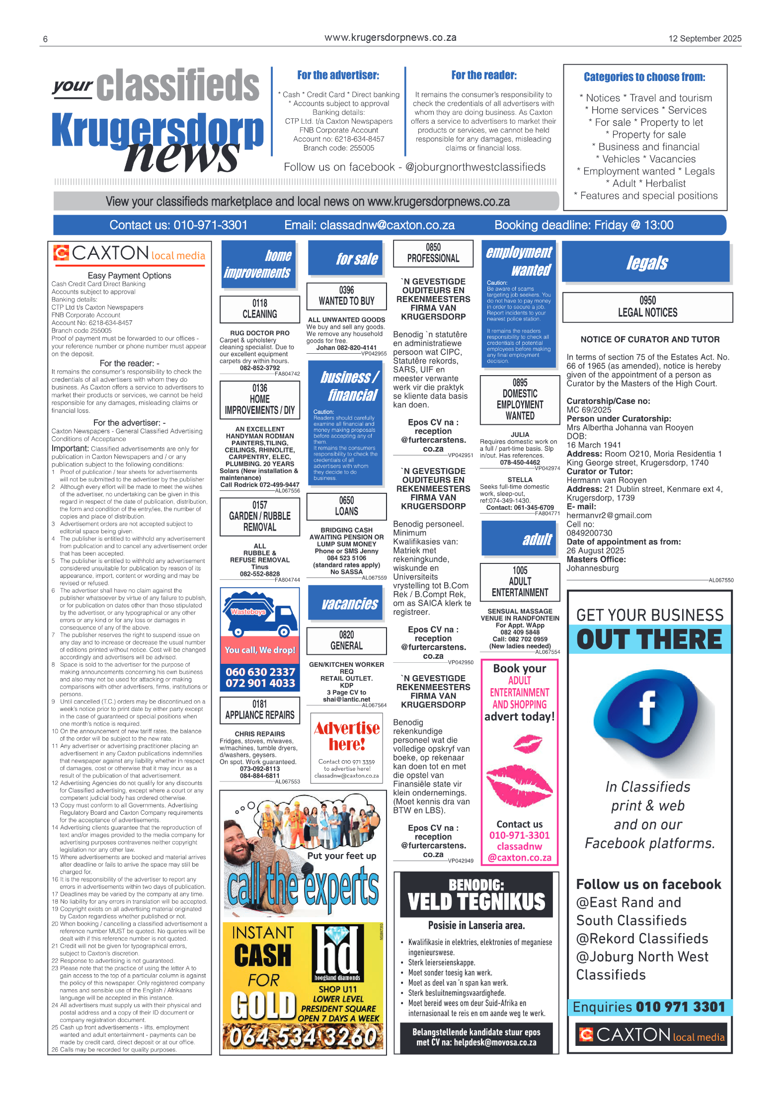 Krugersdorp News 12 September 2025 page 6