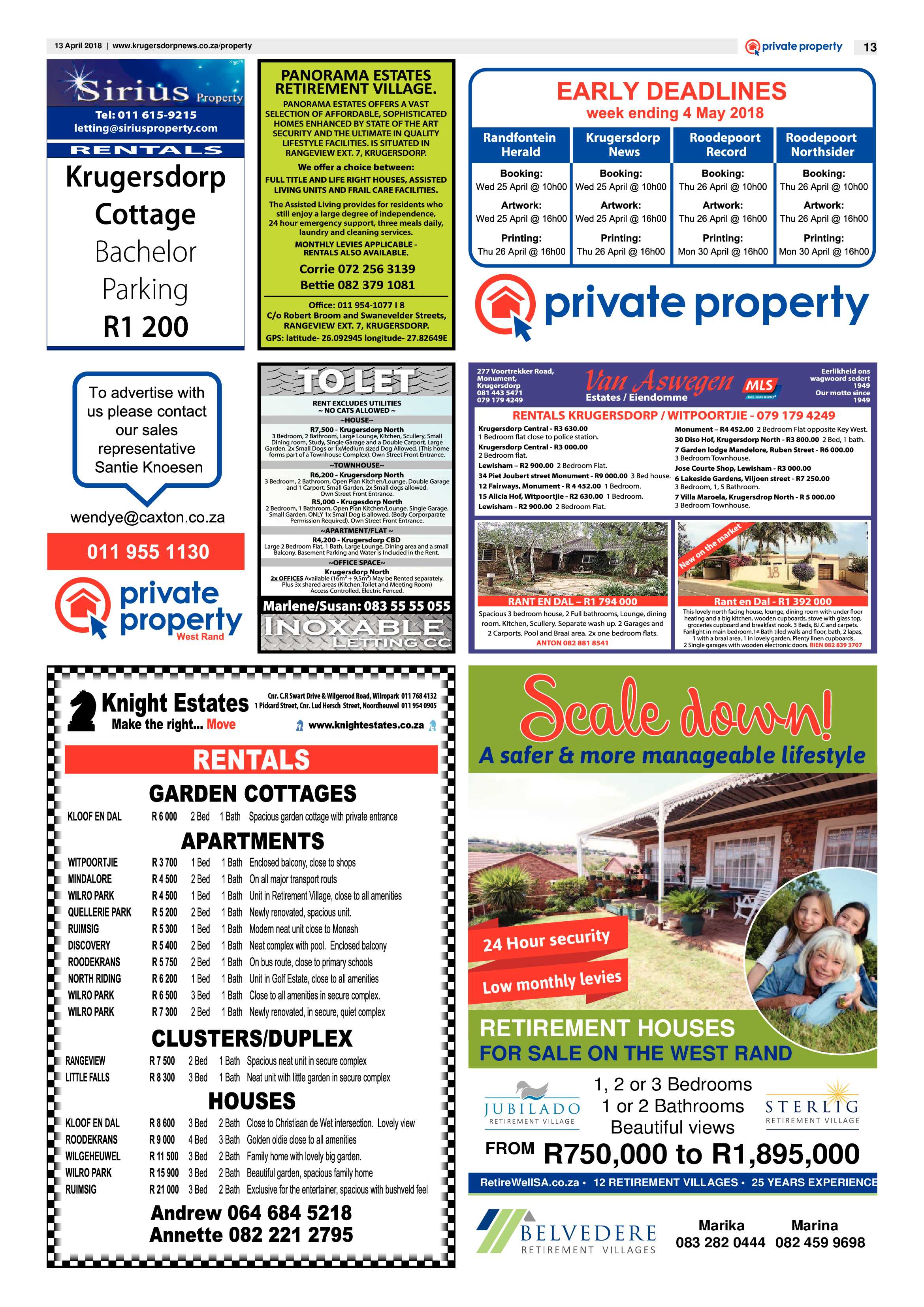 Krugersdorp News 13 April 2018 page 13