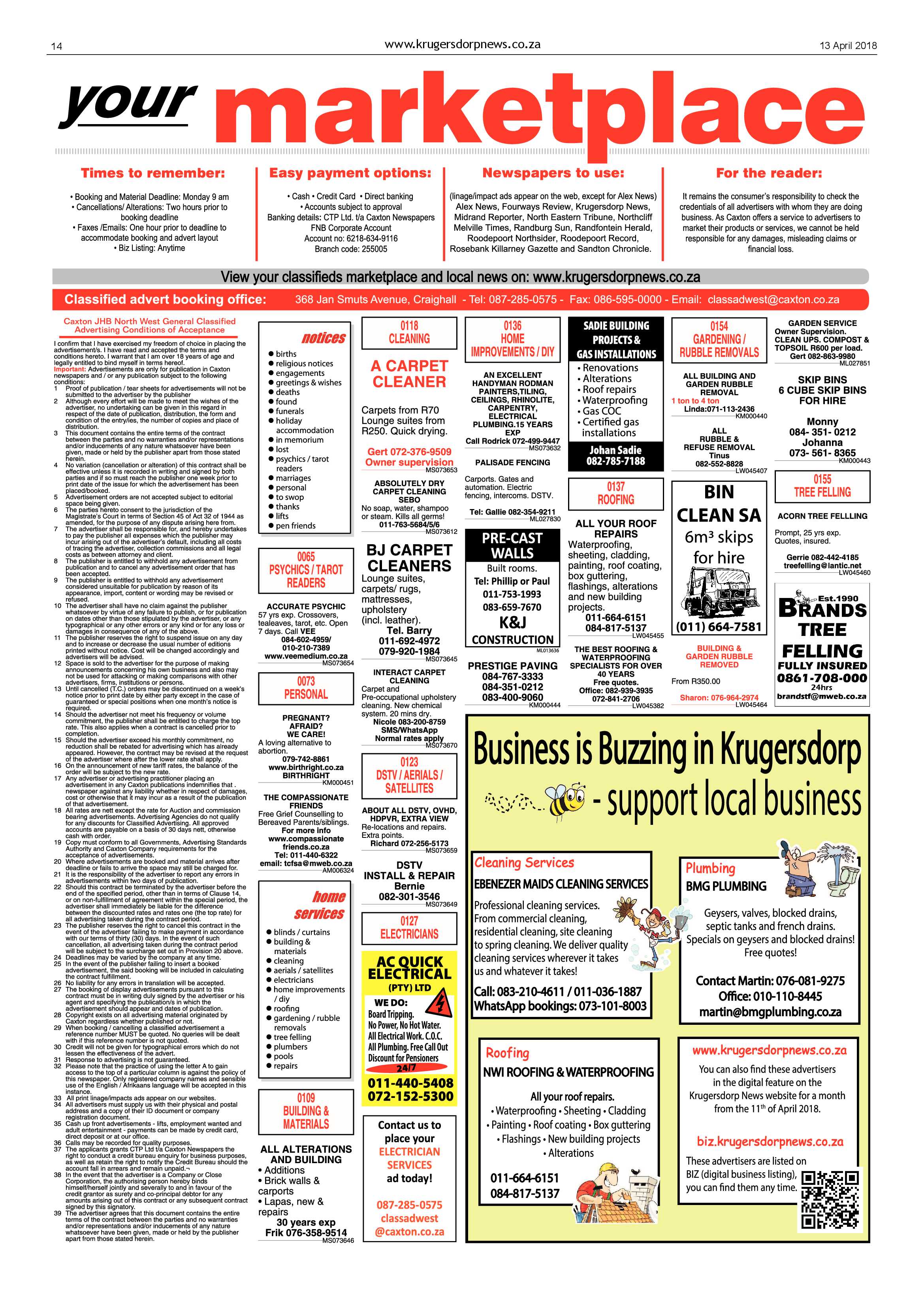 Krugersdorp News 13 April 2018 page 14