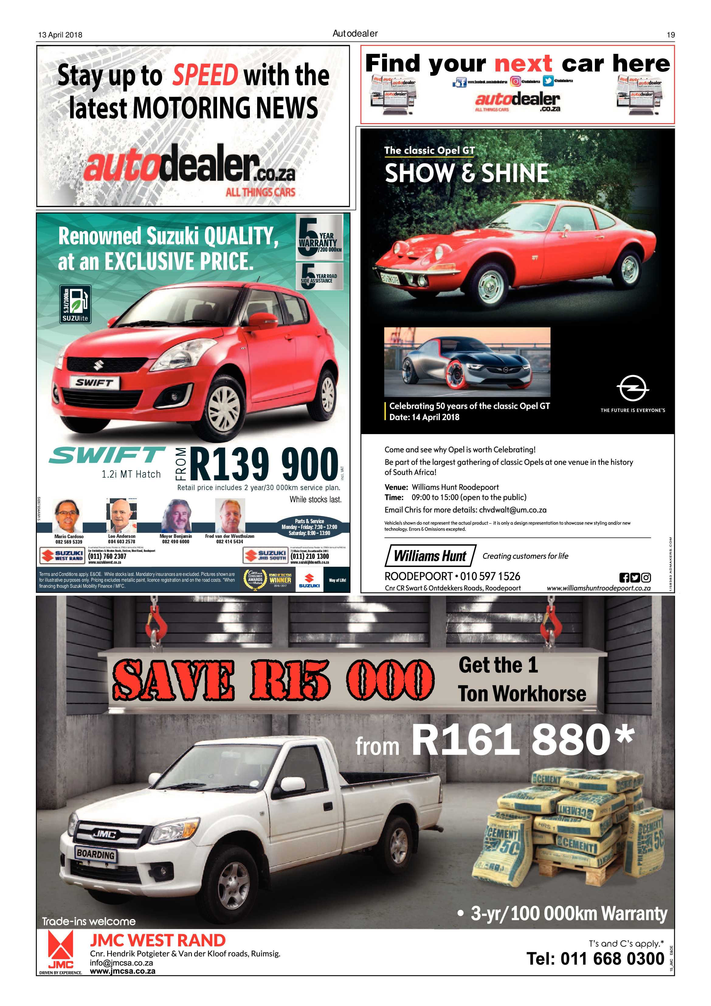 Krugersdorp News 13 April 2018 page 19