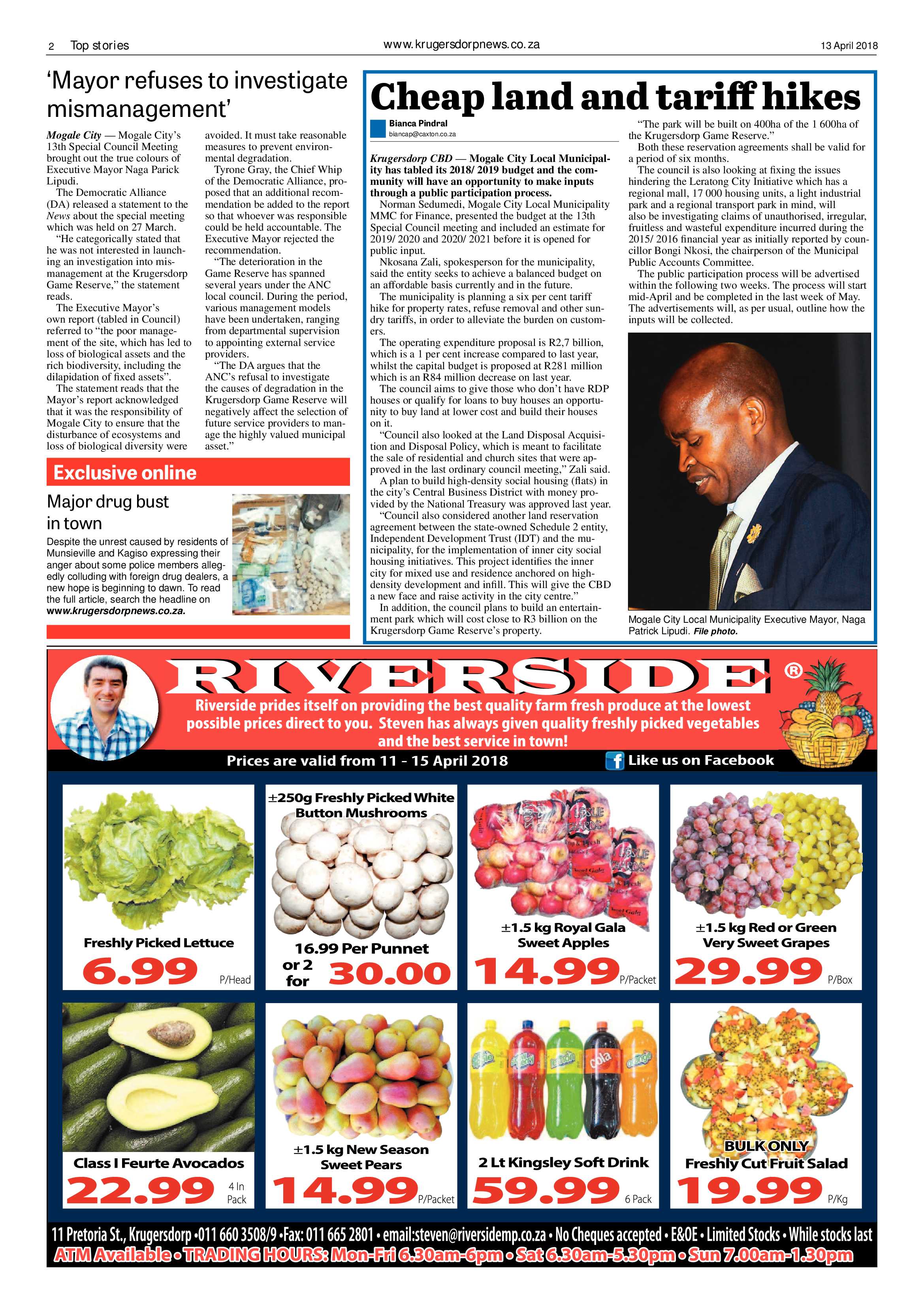 Krugersdorp News 13 April 2018 page 2