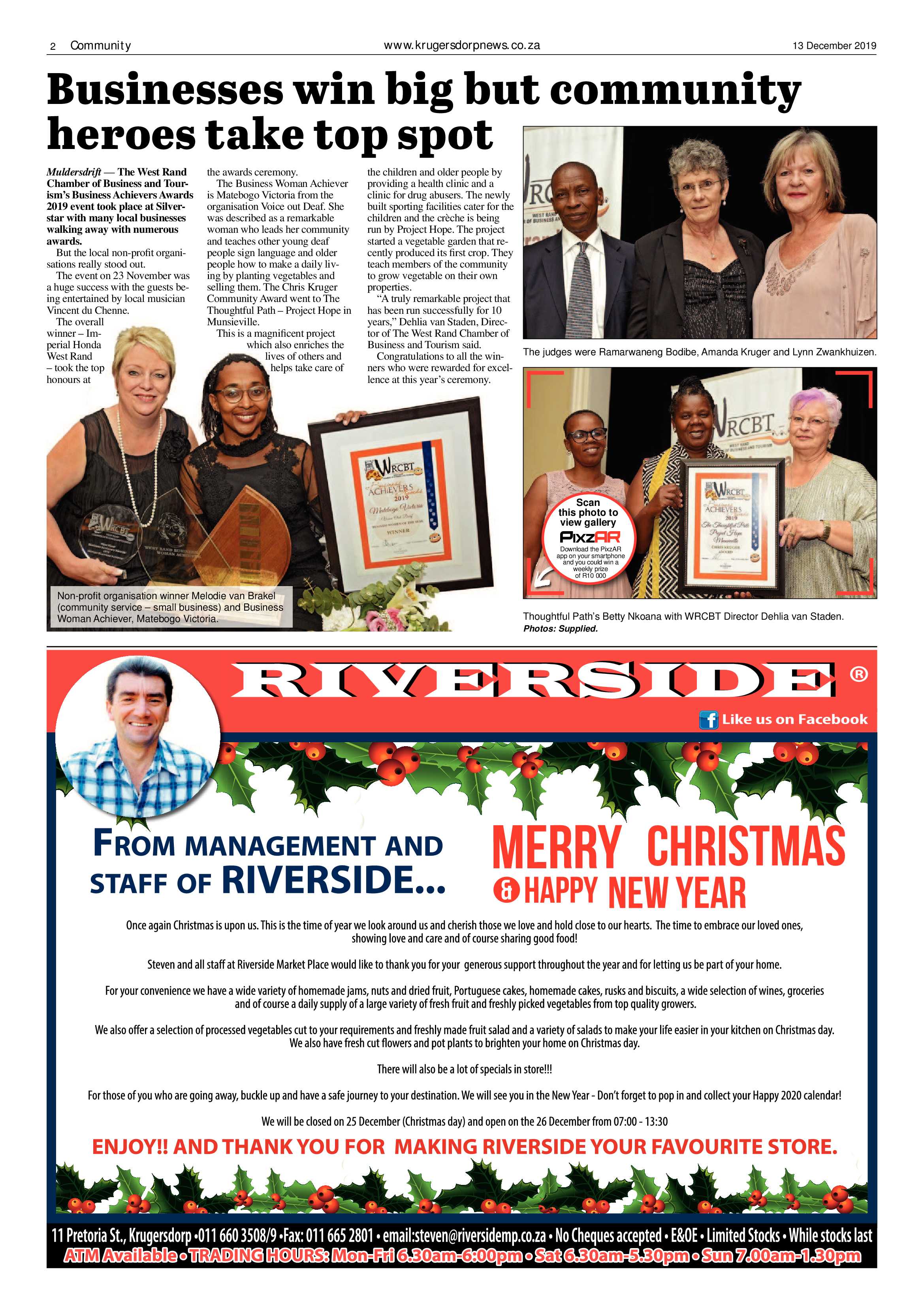 Krugersdorp News 13 December 2019 page 2