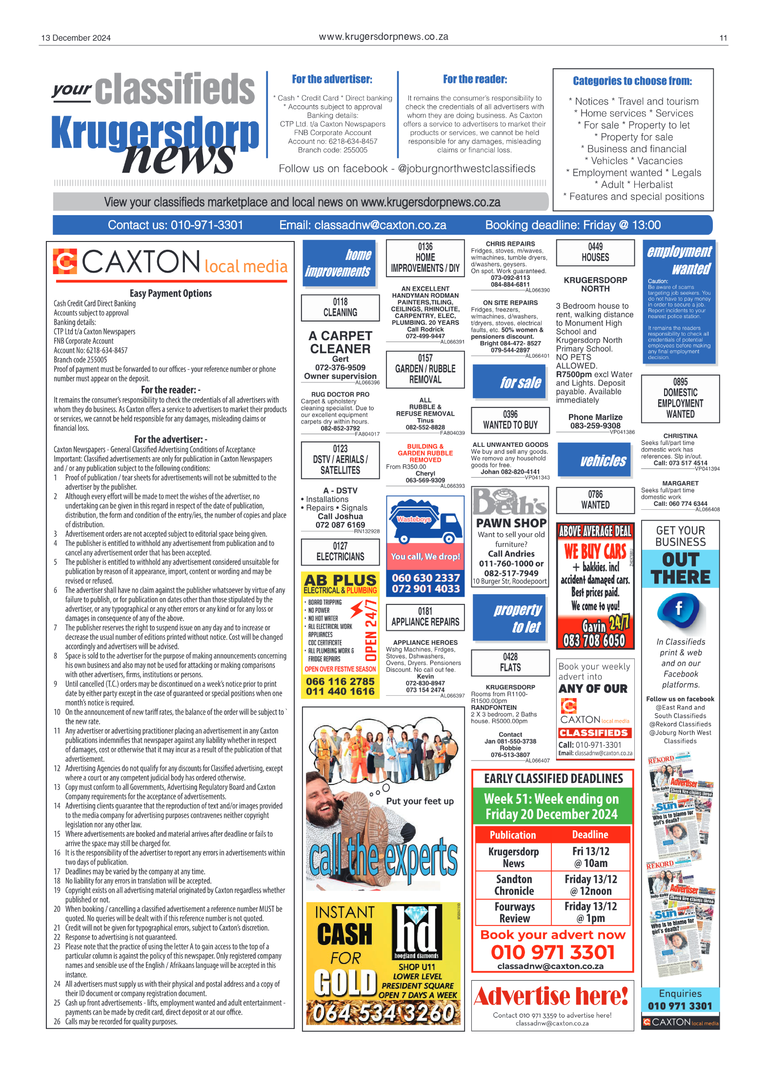Krugersdorp News 13 December 2024 page 11