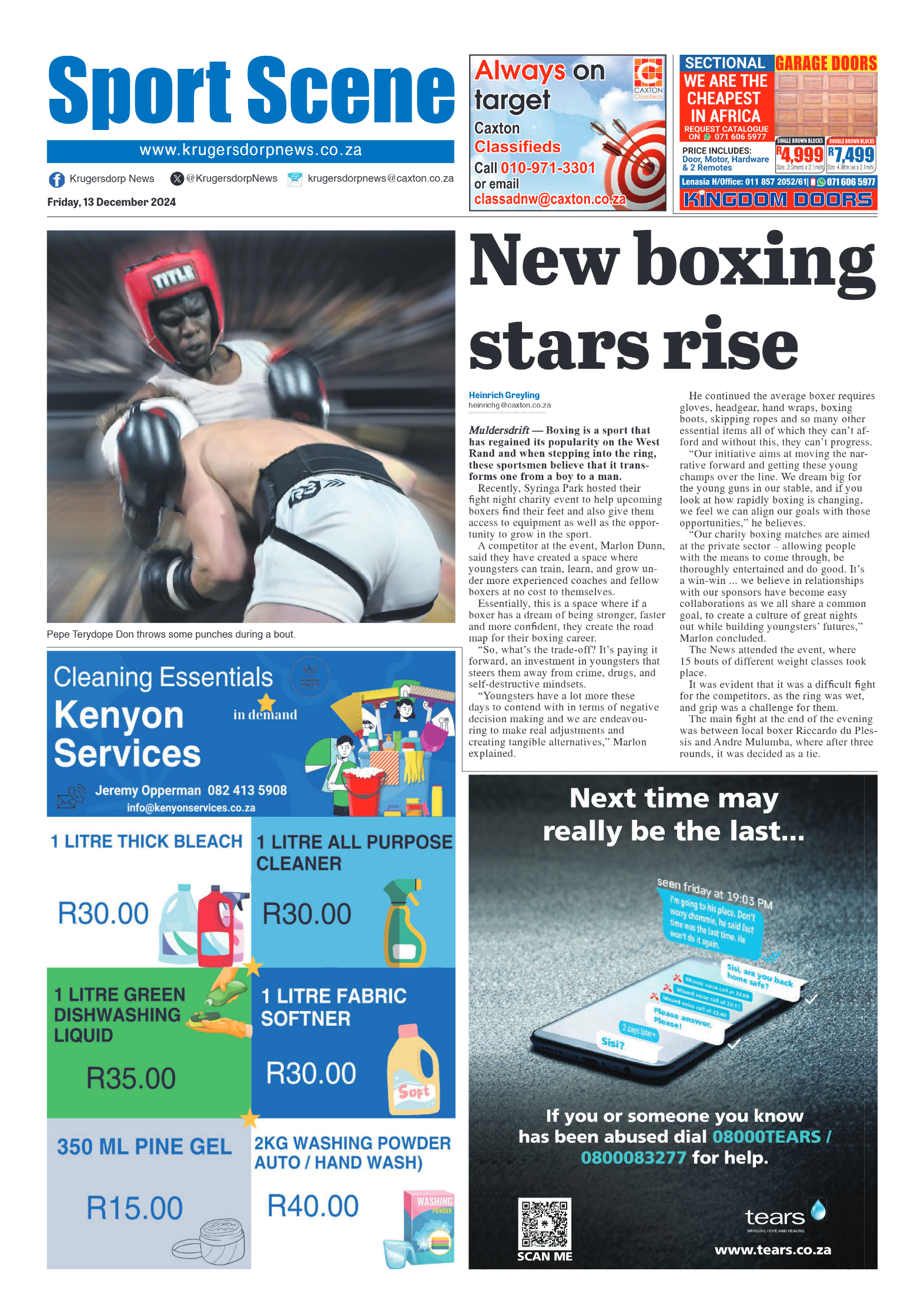 Krugersdorp News 13 December 2024 page 12