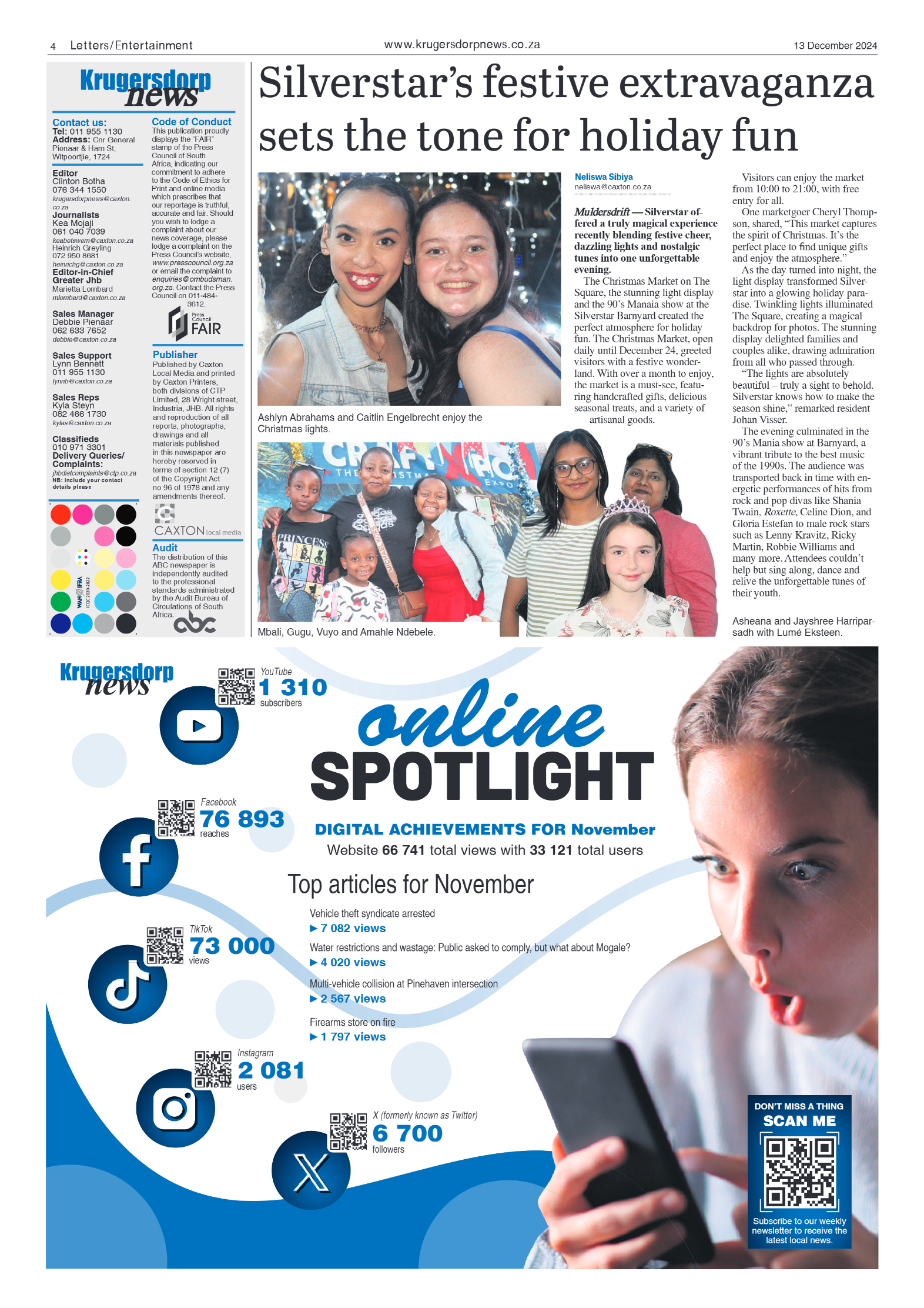 Krugersdorp News 13 December 2024 page 4