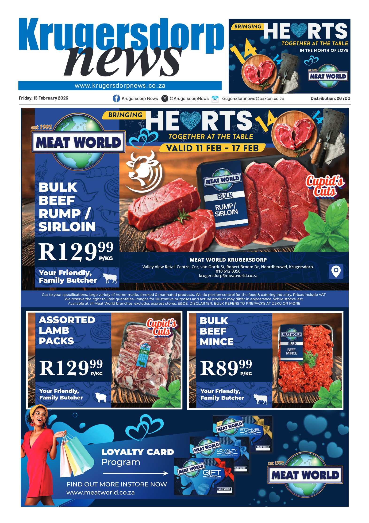 Krugersdorp News 13 February 2026 page 1