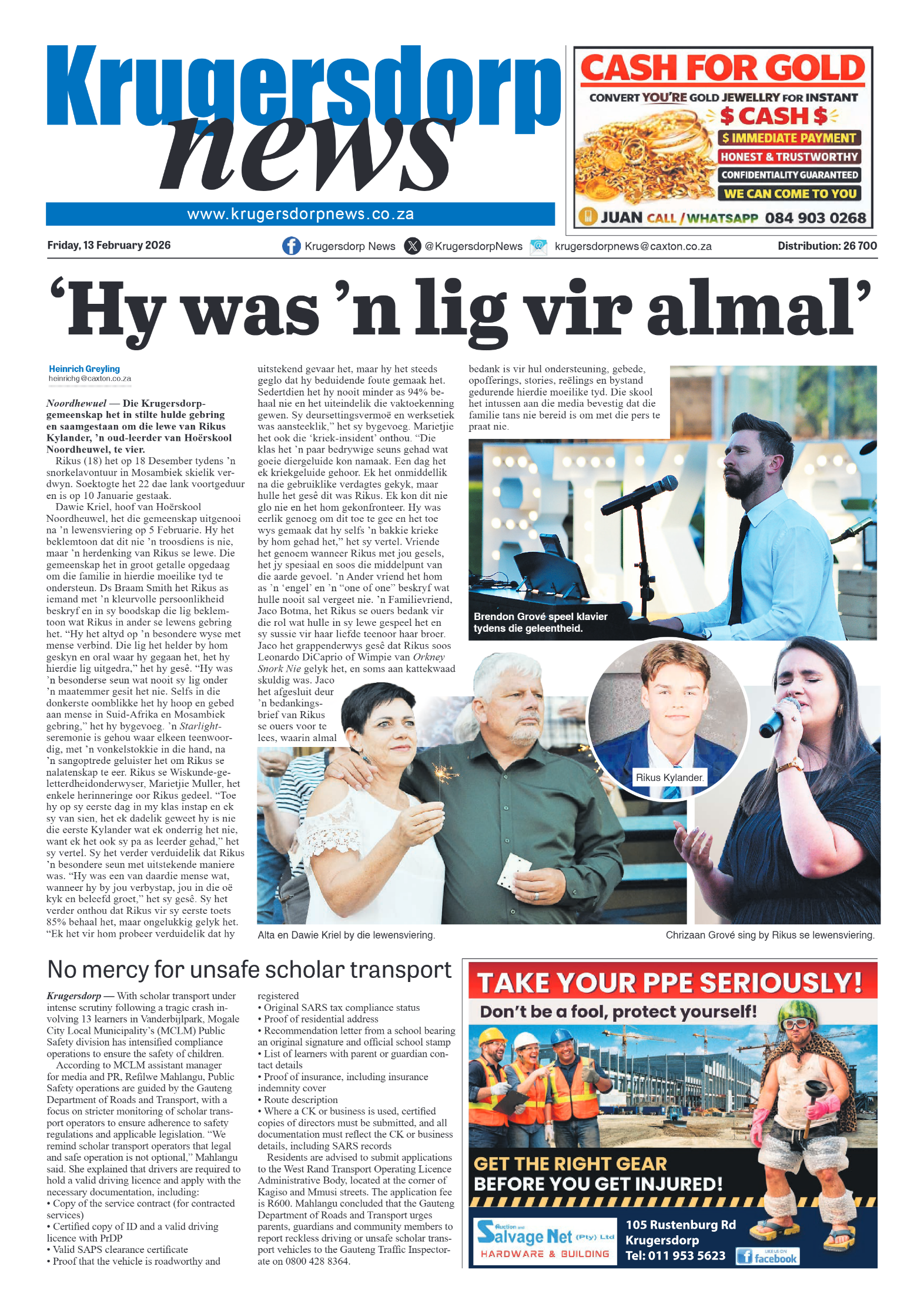 Krugersdorp News 13 February 2026 page 3