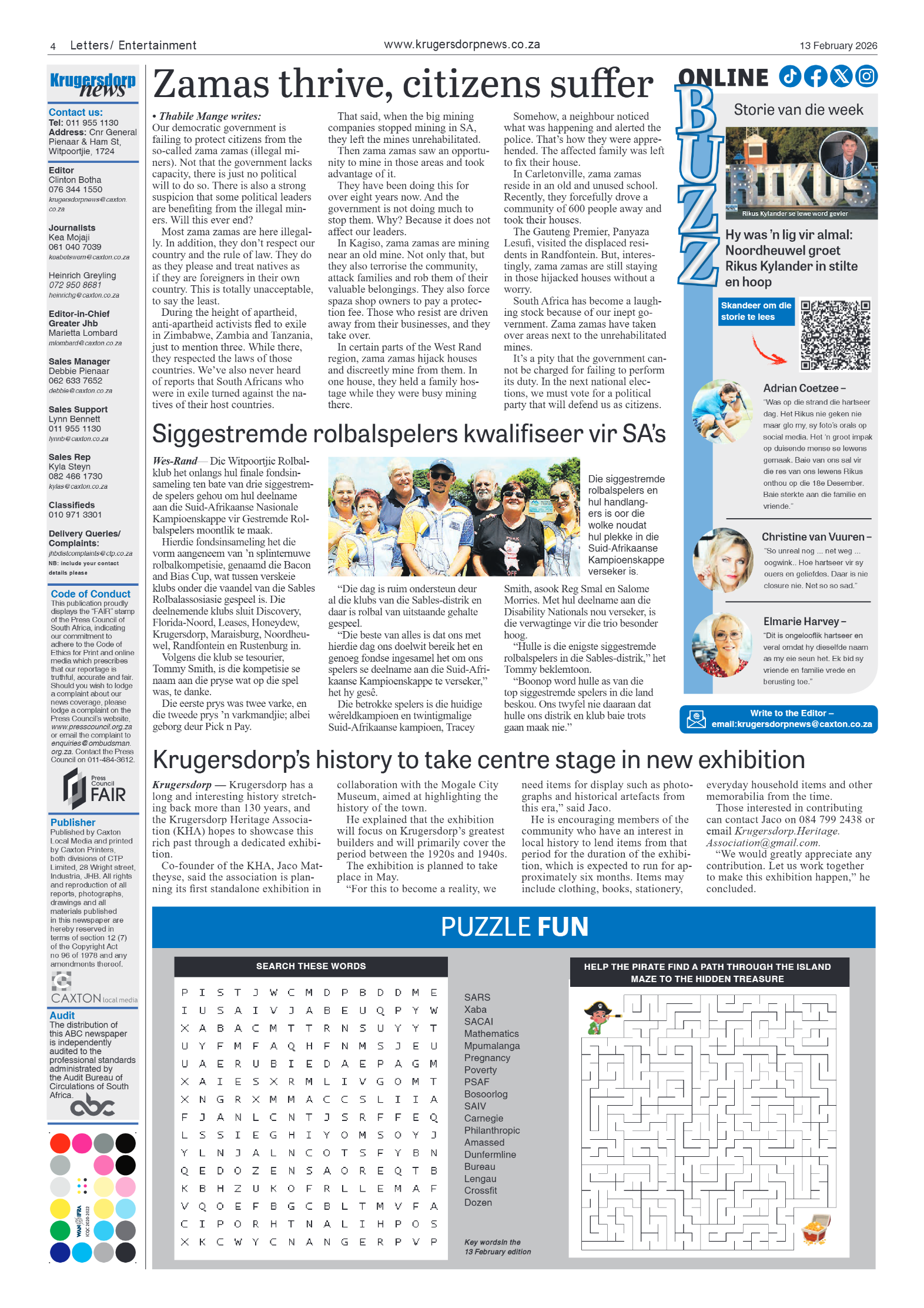 Krugersdorp News 13 February 2026 page 6
