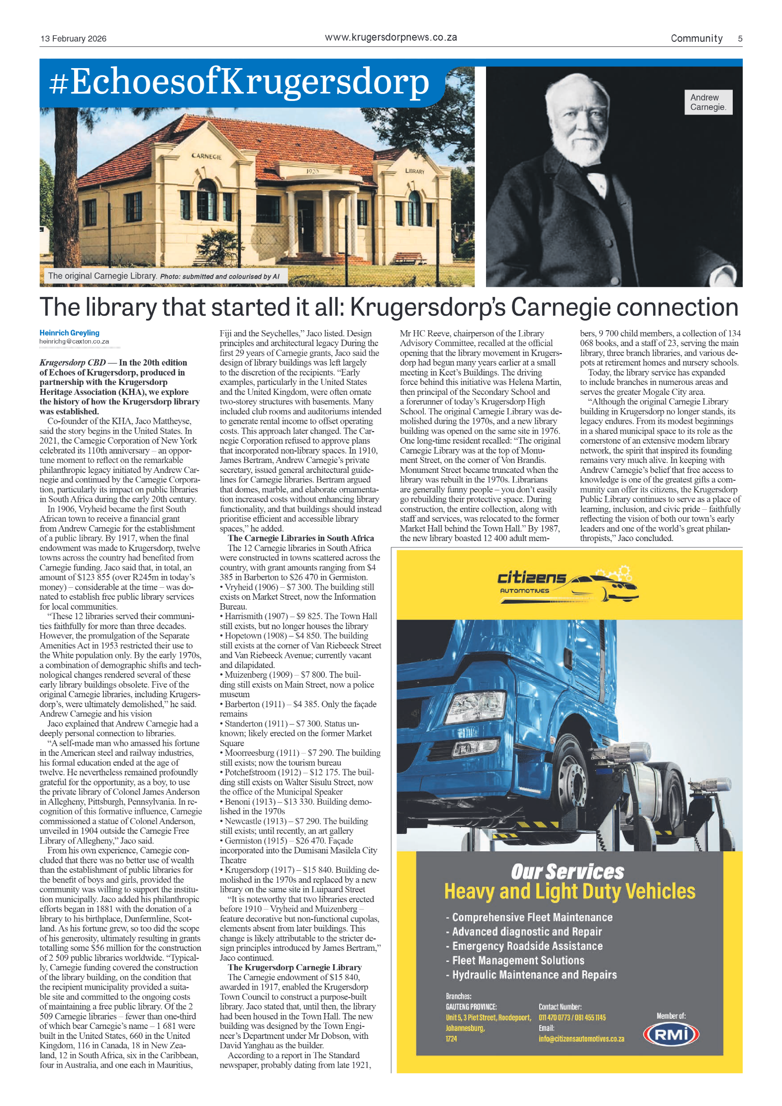 Krugersdorp News 13 February 2026 page 7