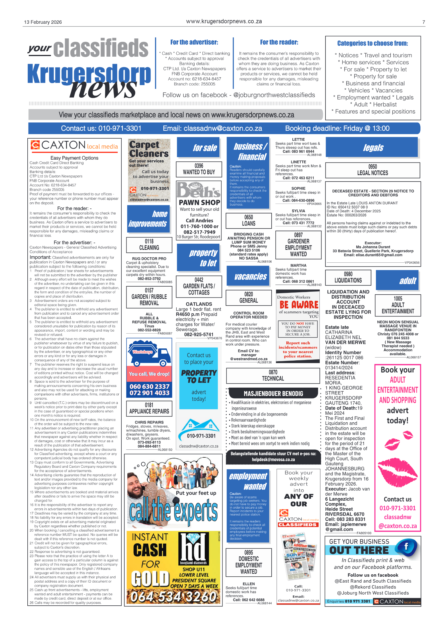Krugersdorp News 13 February 2026 page 9