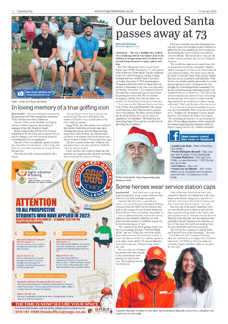 Krugersdorp News 13 January 2023 page 2