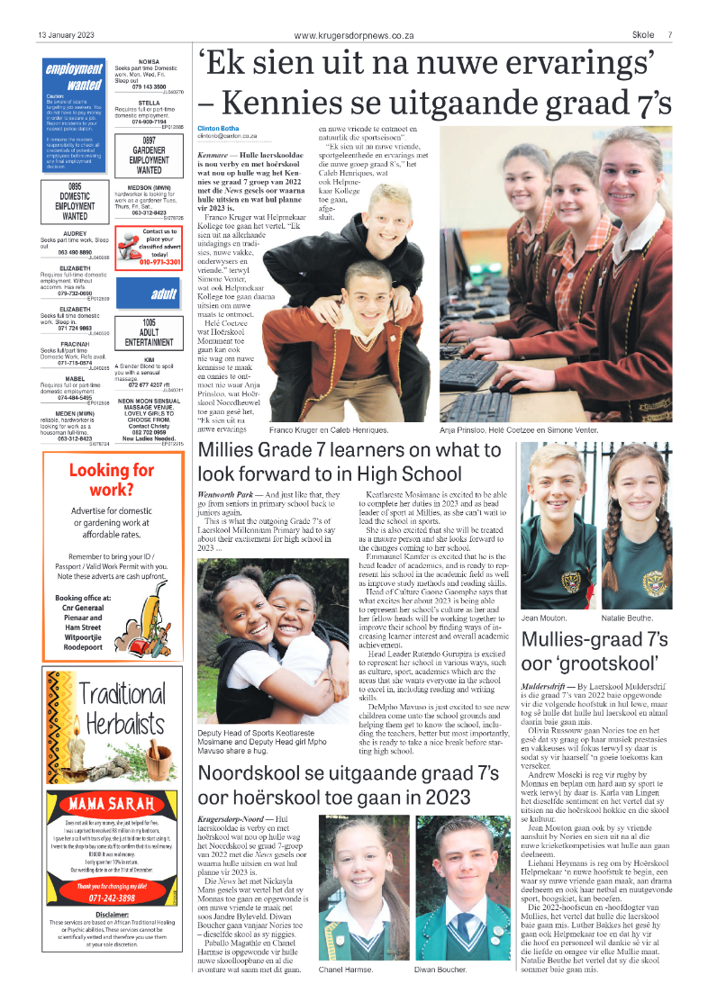 Krugersdorp News 13 January 2023 page 7