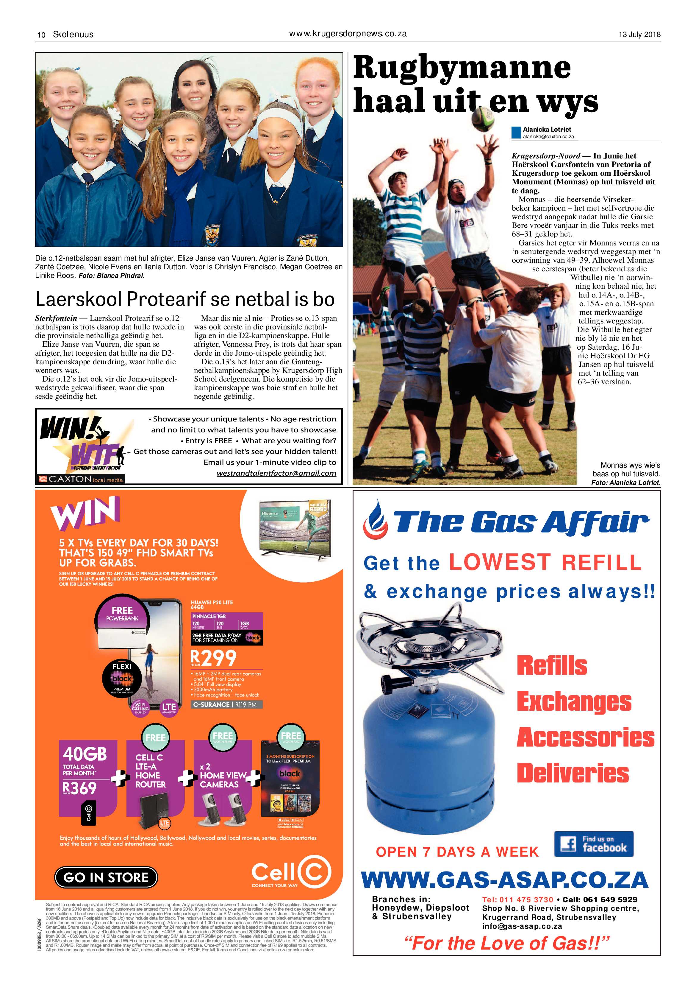 Krugersdorp News 13 July 2018 page 10