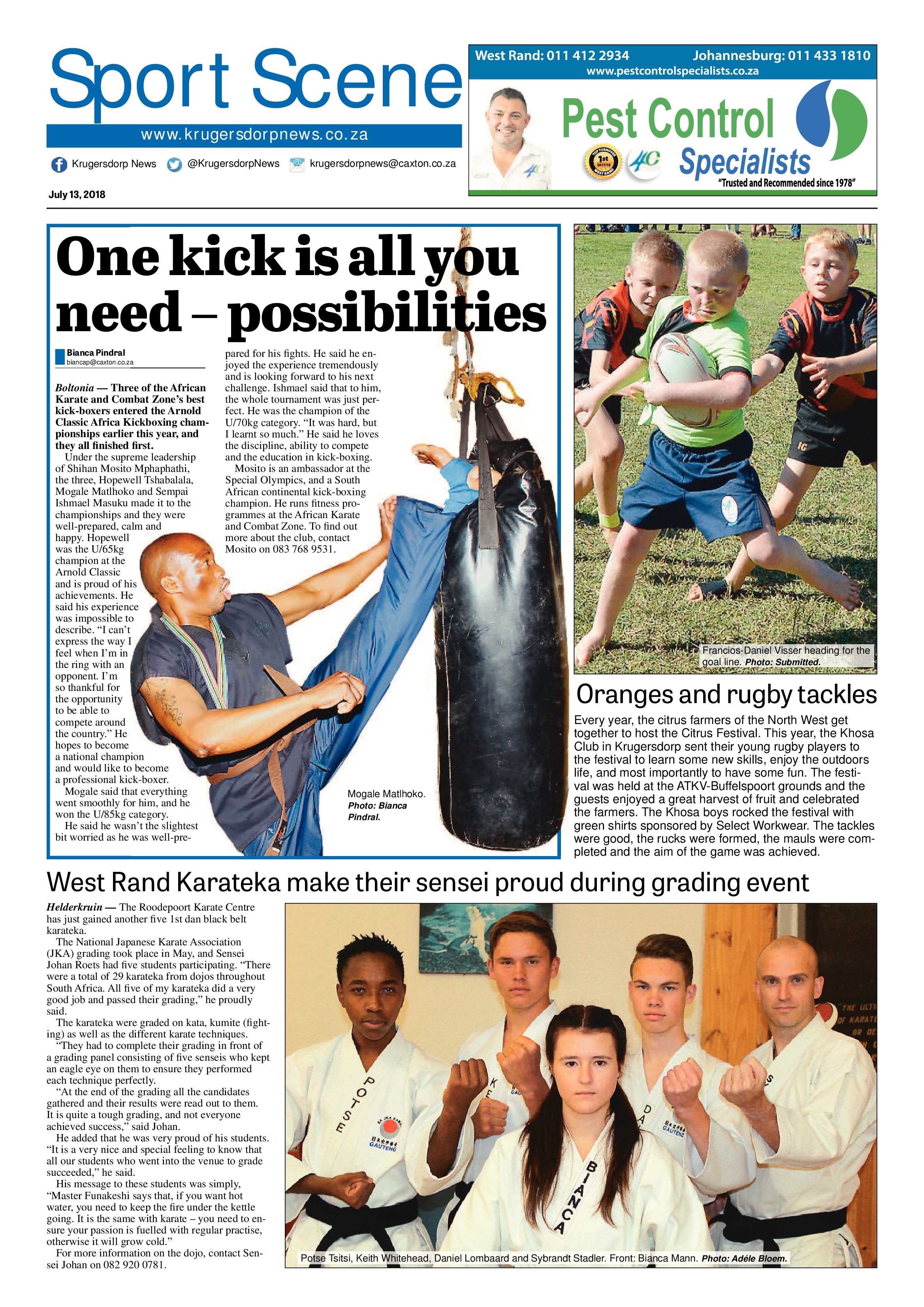 Krugersdorp News 13 July 2018 page 20