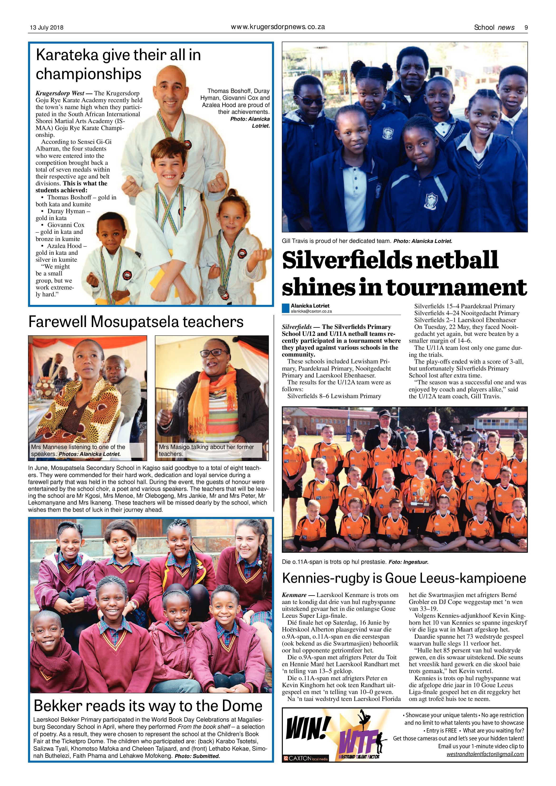 Krugersdorp News 13 July 2018 page 9