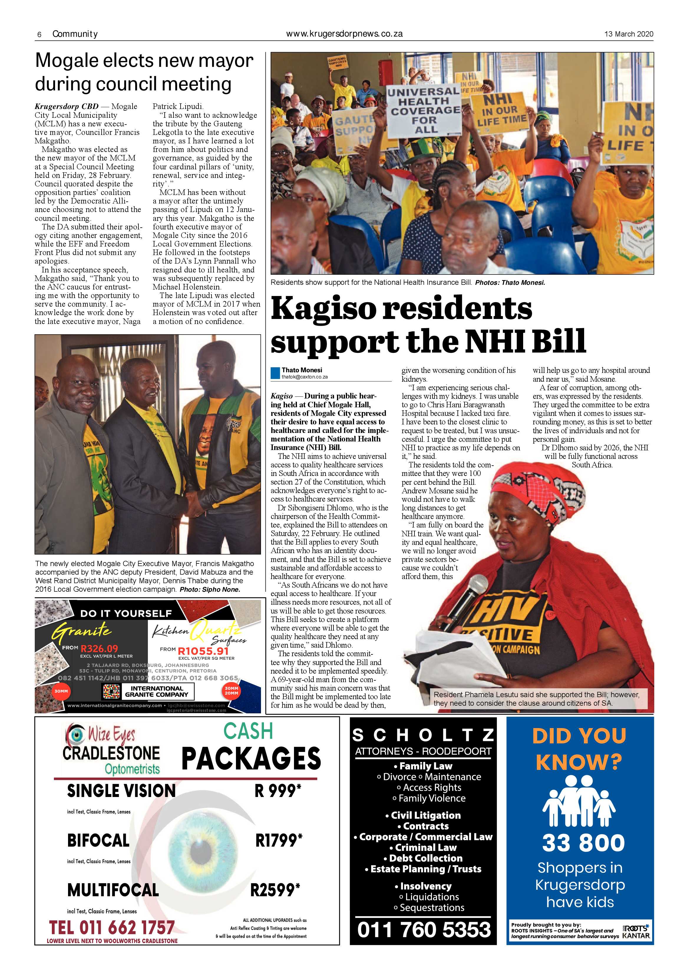 Krugersdorp News 13 March 2020 page 6
