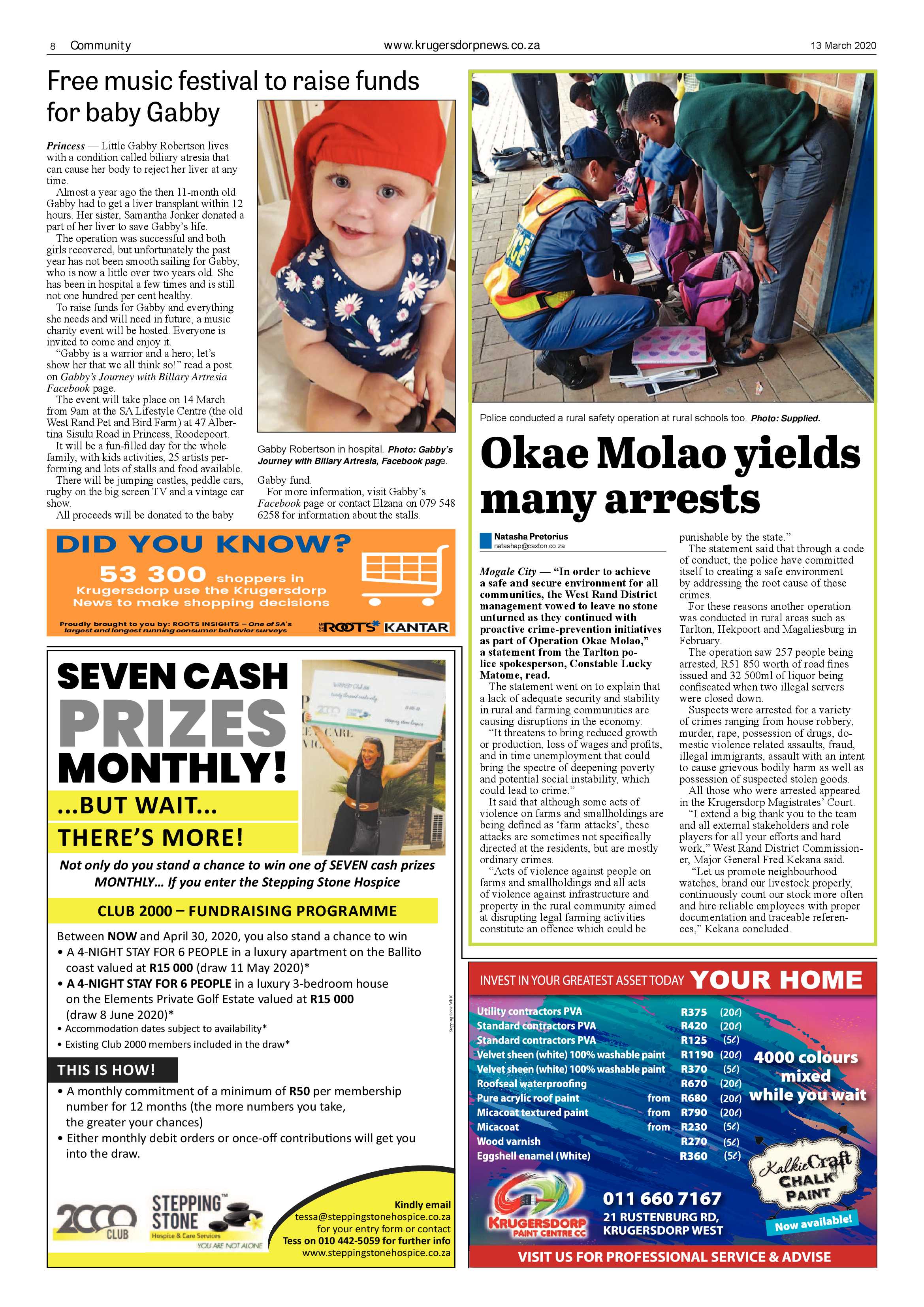 Krugersdorp News 13 March 2020 page 8
