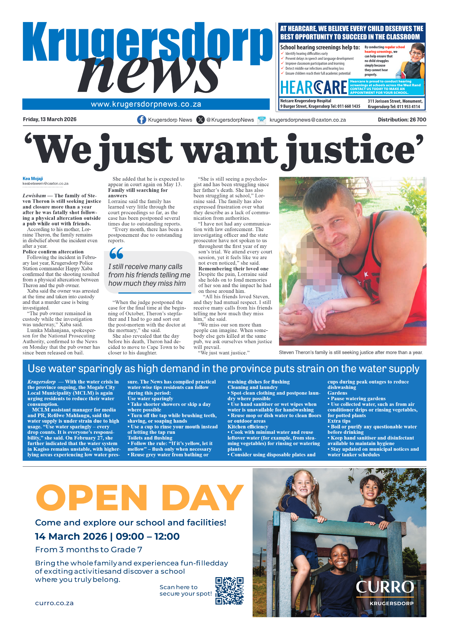 Krugersdorp News 13 March 2026 page 3