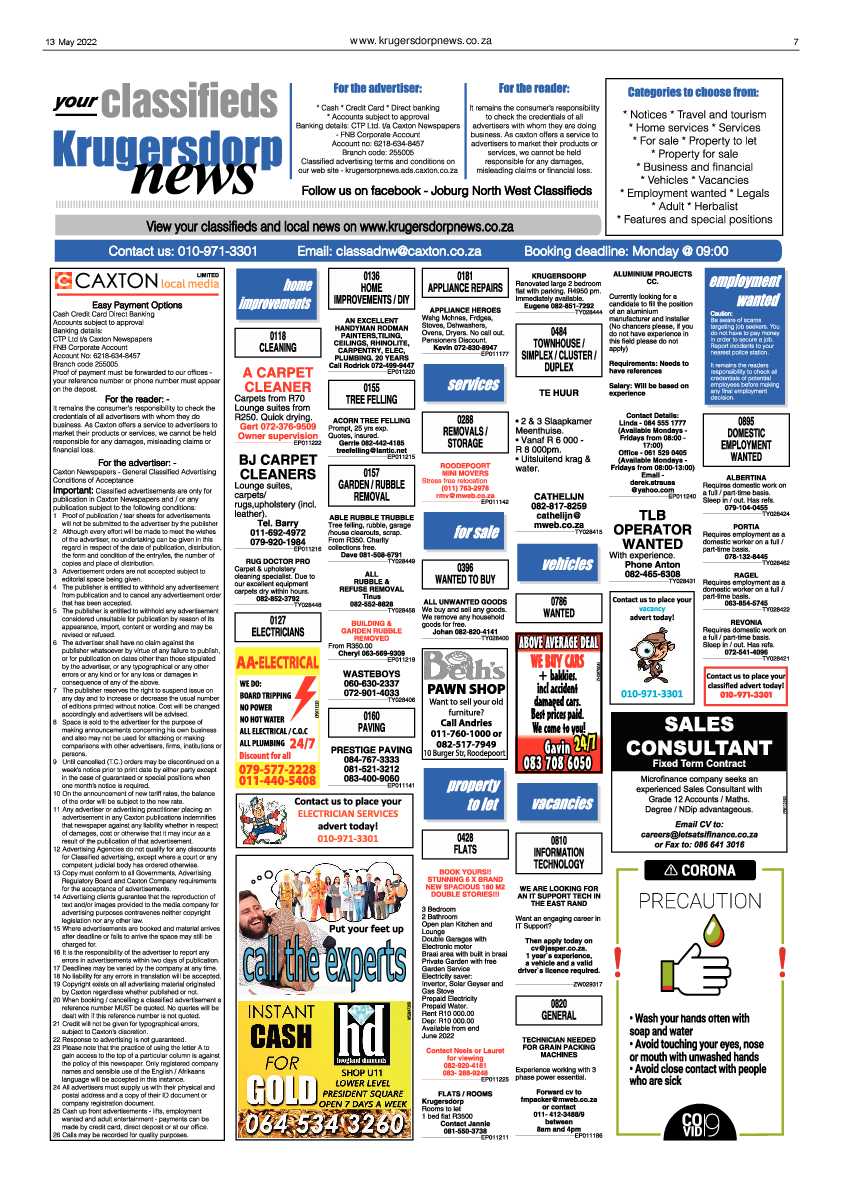 Krugersdorp News 13 May 2022 page 7