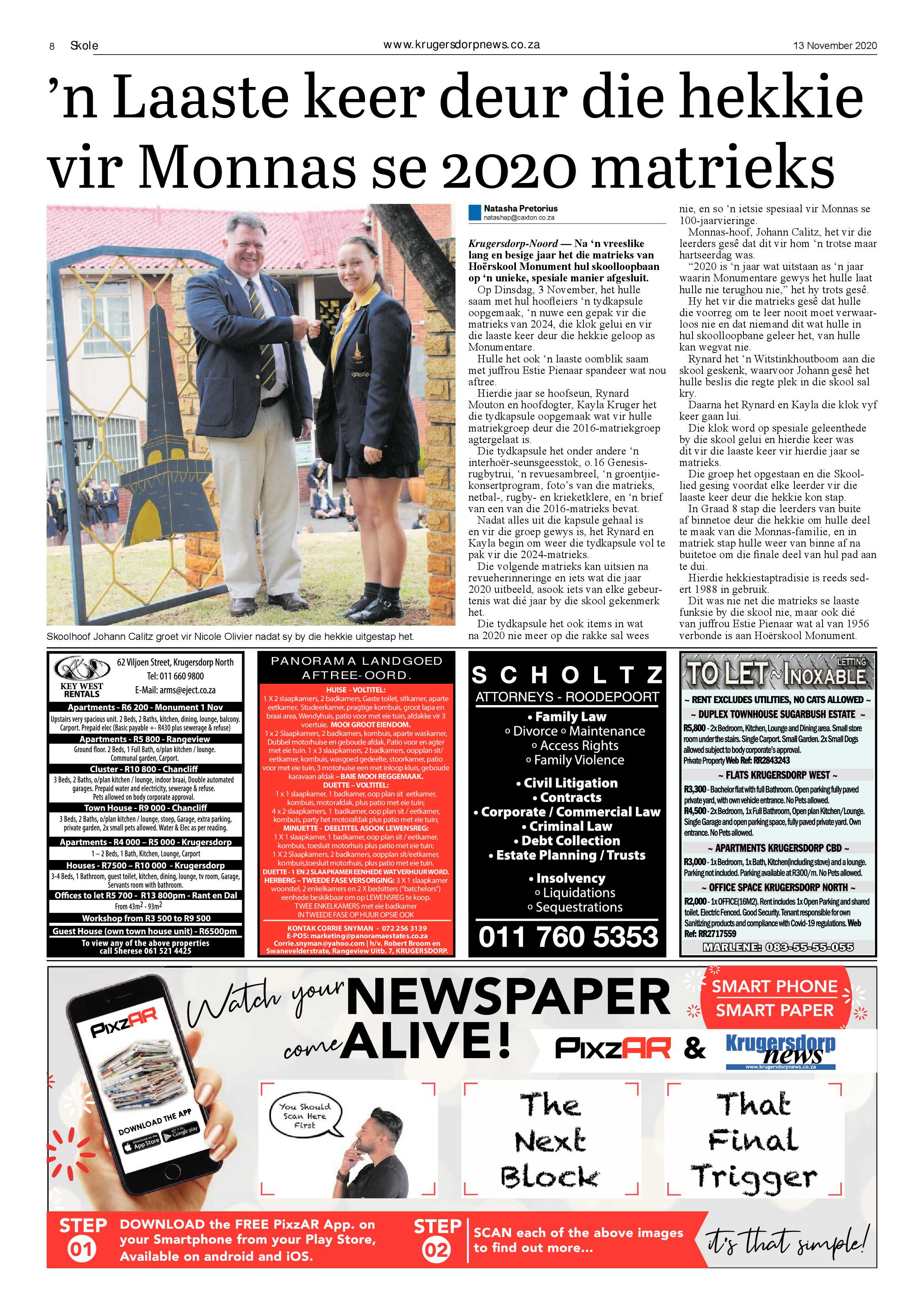 Krugersdorp News 13 November 2020 page 8