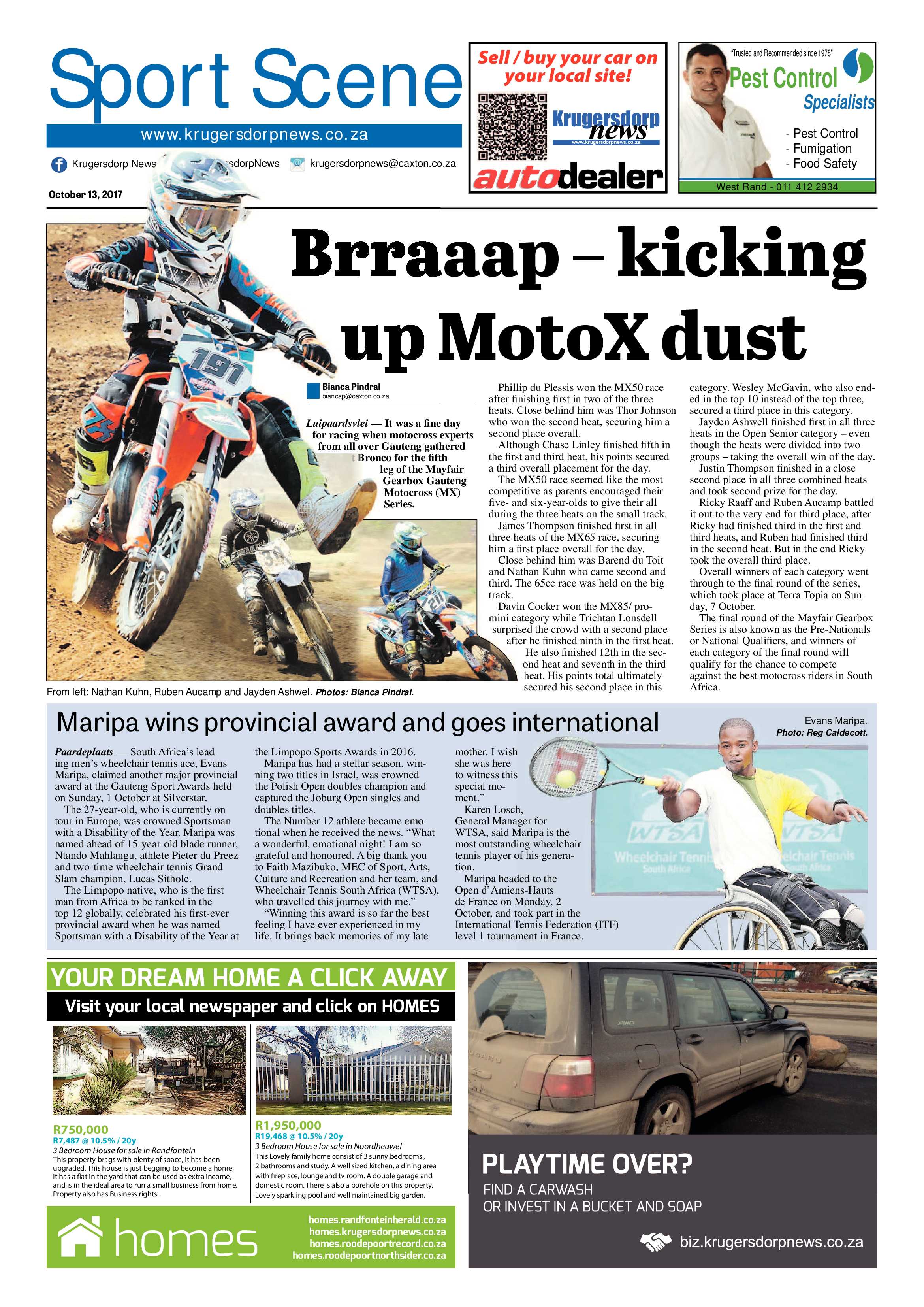 Krugersdorp News 13 October 2017 page 20