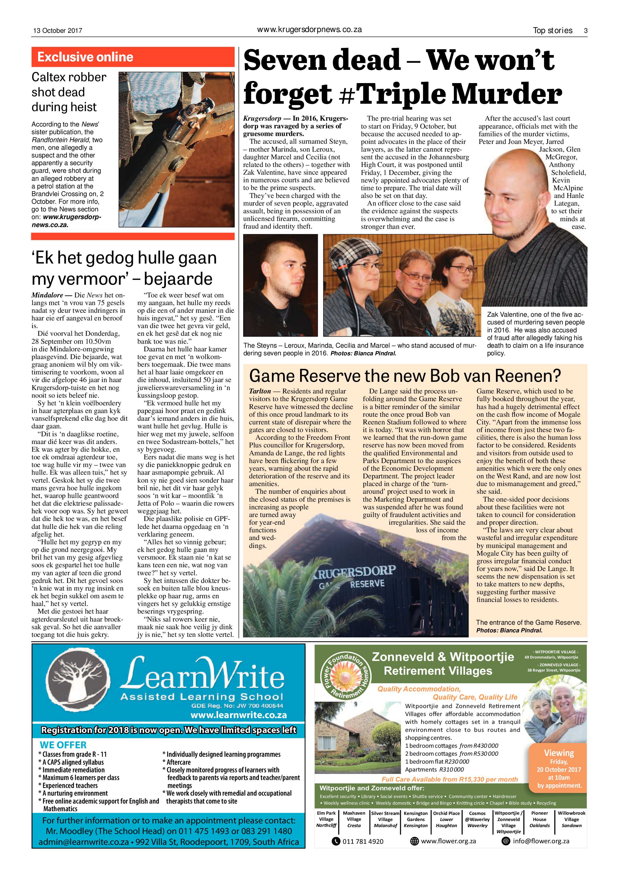 Krugersdorp News 13 October 2017 page 3