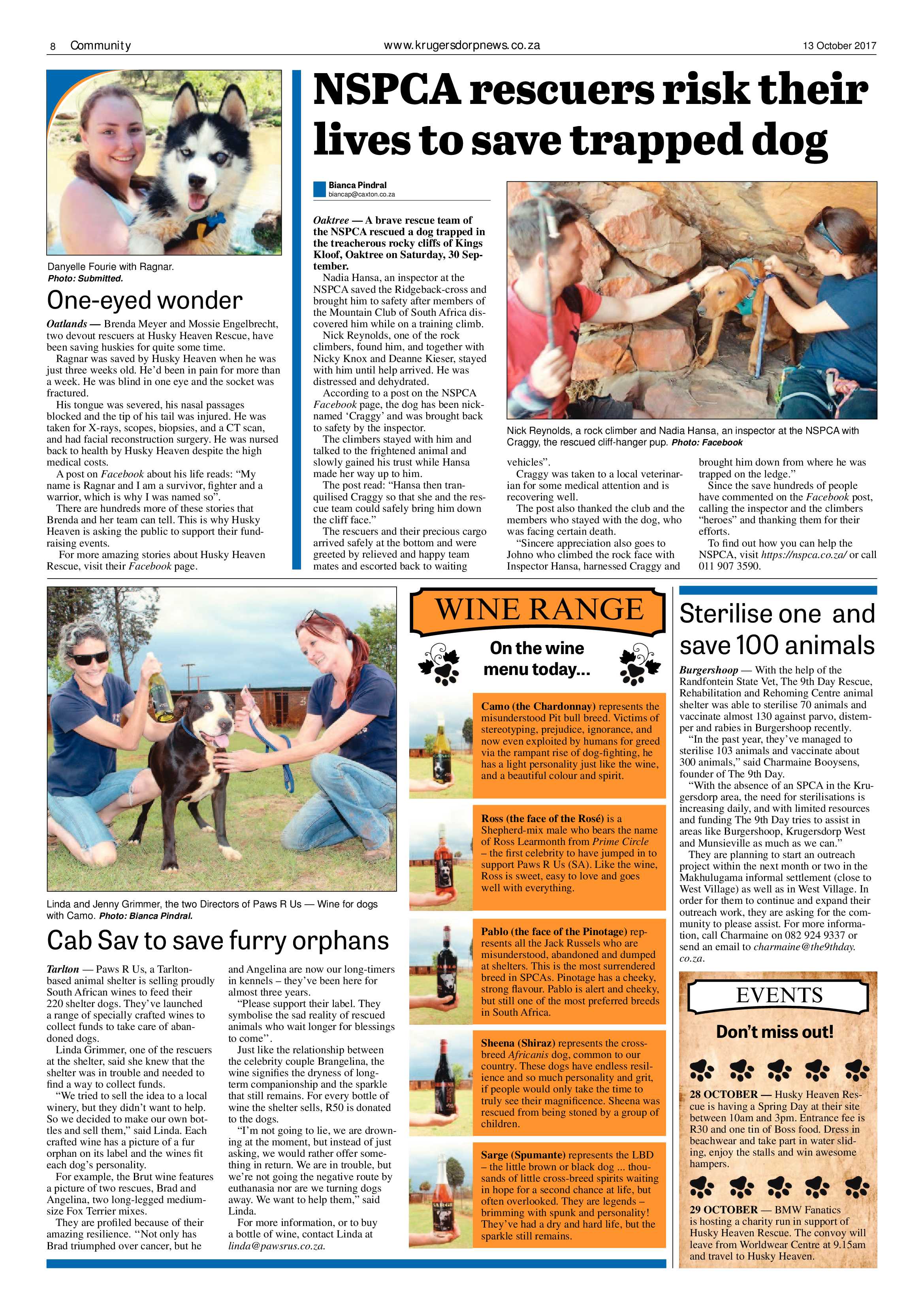 Krugersdorp News 13 October 2017 page 8