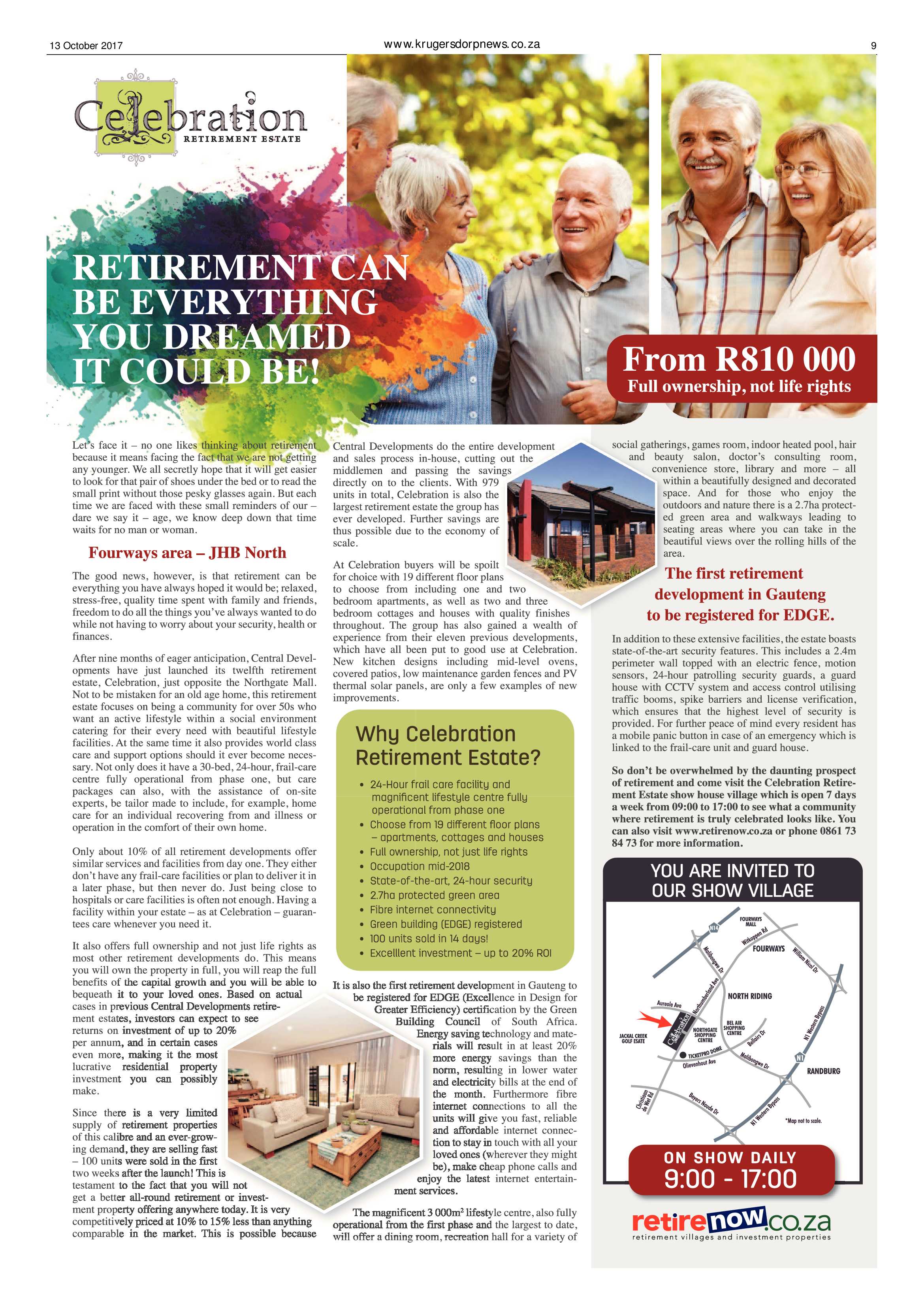 Krugersdorp News 13 October 2017 page 9